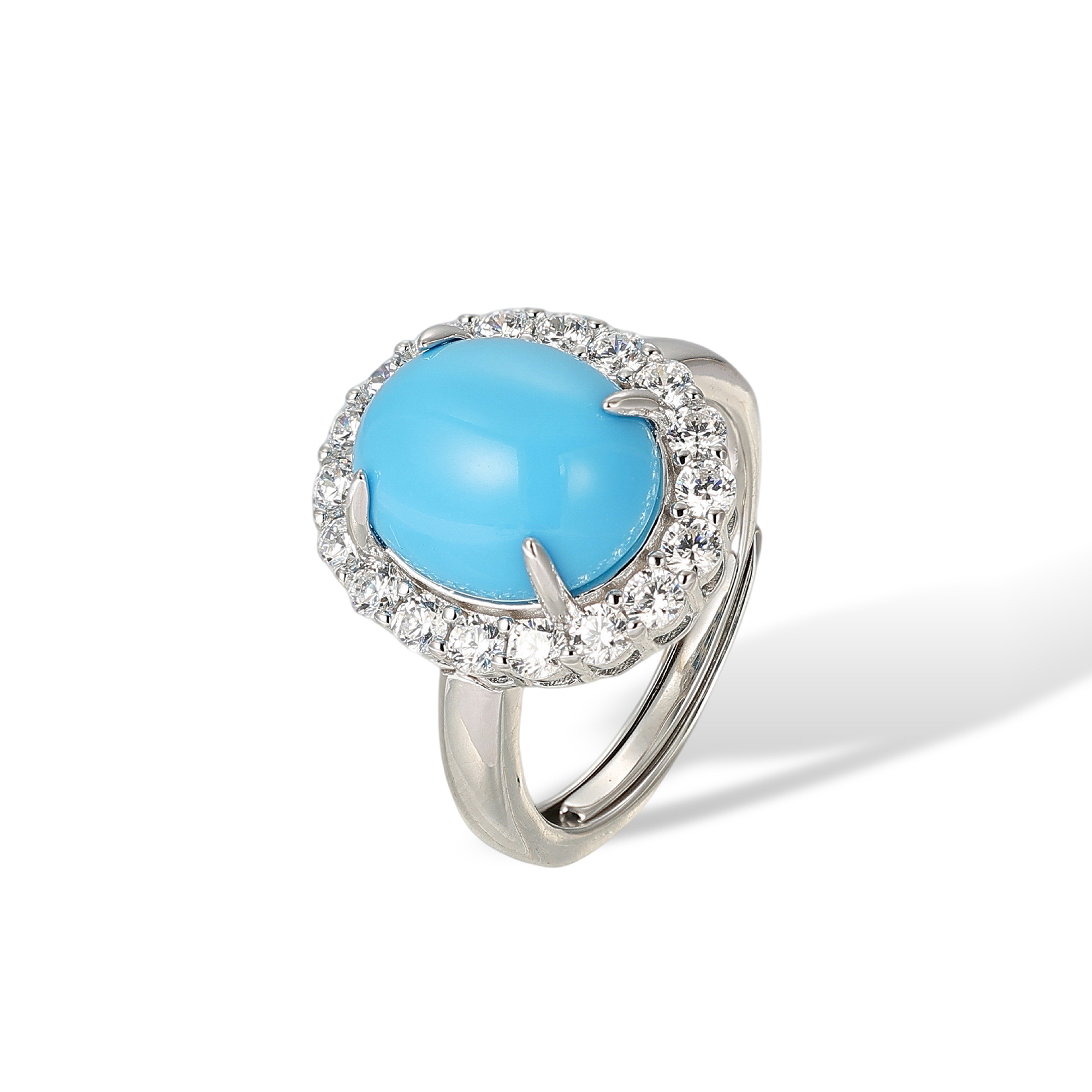 Évelyna Turquoise Oval Ring