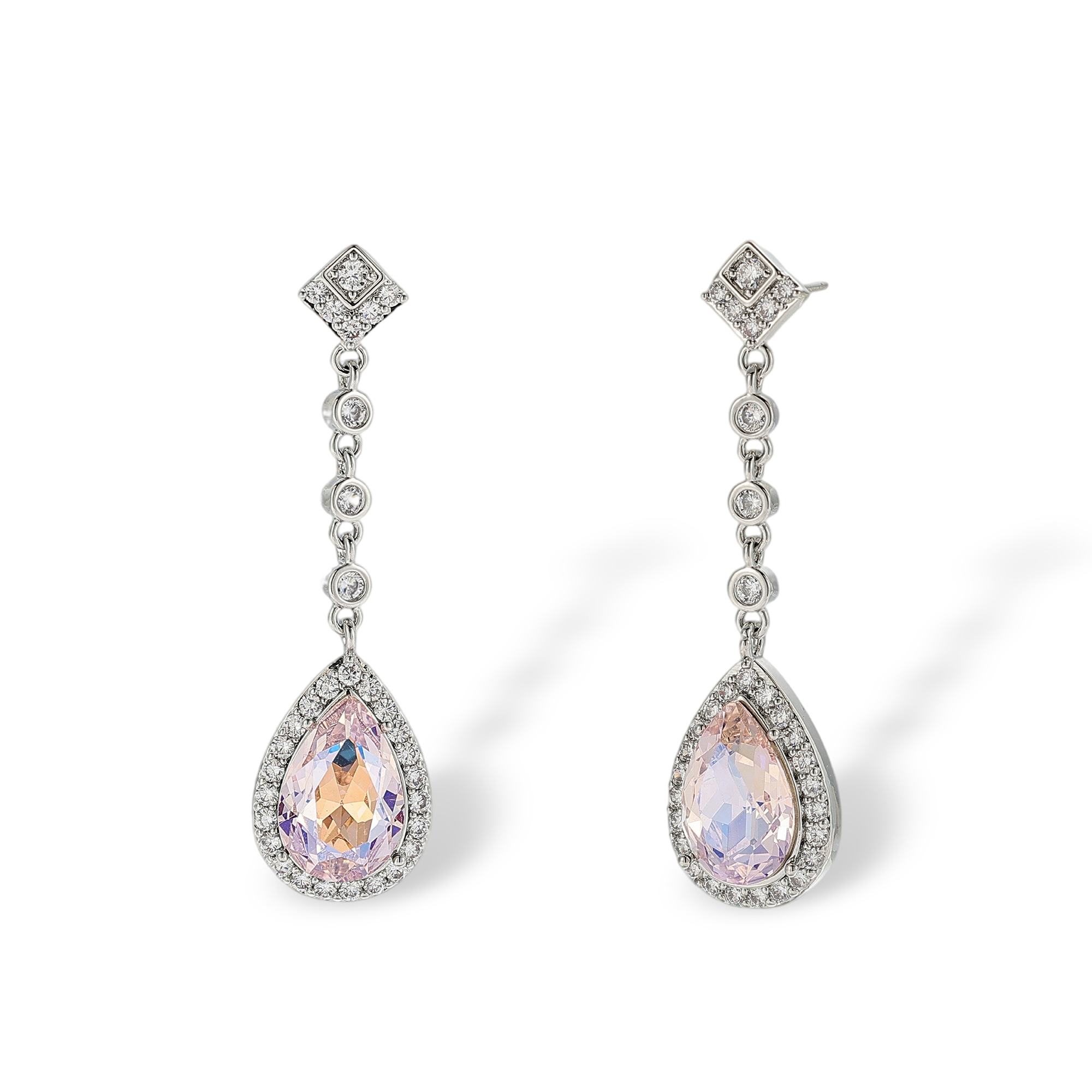 Adelvie Rhombus Teardrop Drop Earrings