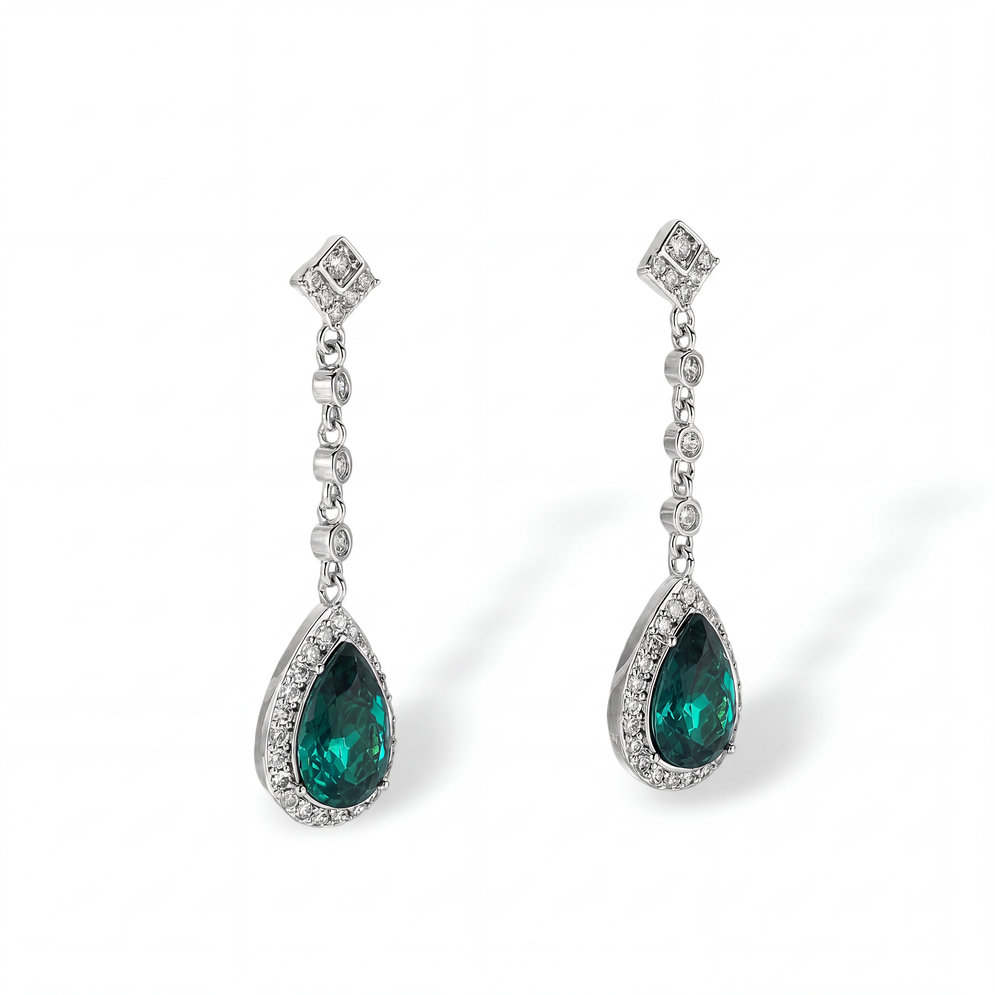 Adelvie Rhombus Teardrop Drop Earrings