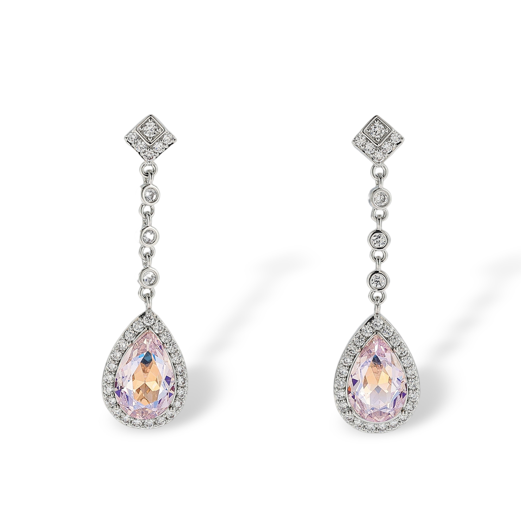 Adelvie Rhombus Teardrop Drop Earrings