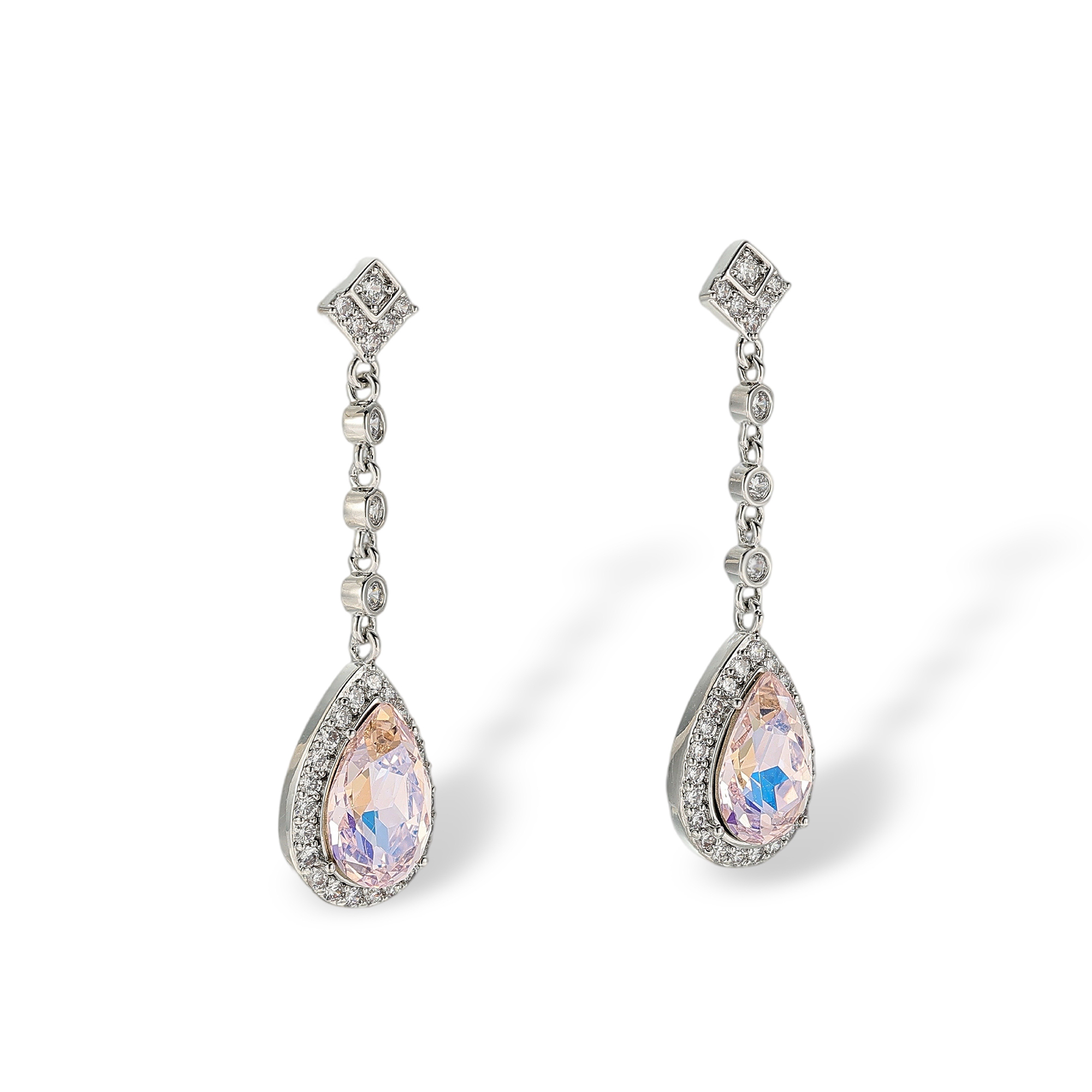 Adelvie Rhombus Teardrop Drop Earrings