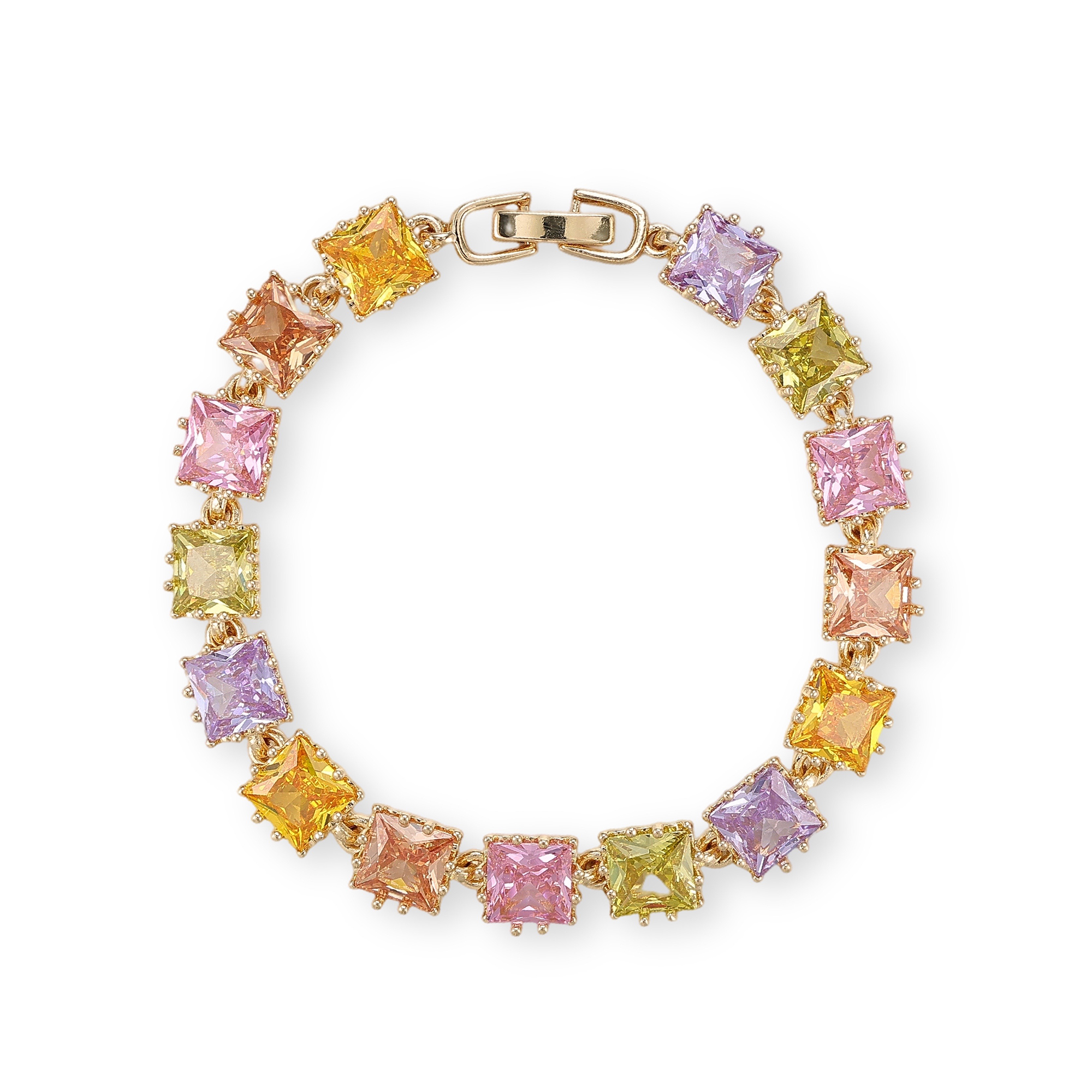Agnèsine Multicolor Square Bracelet
