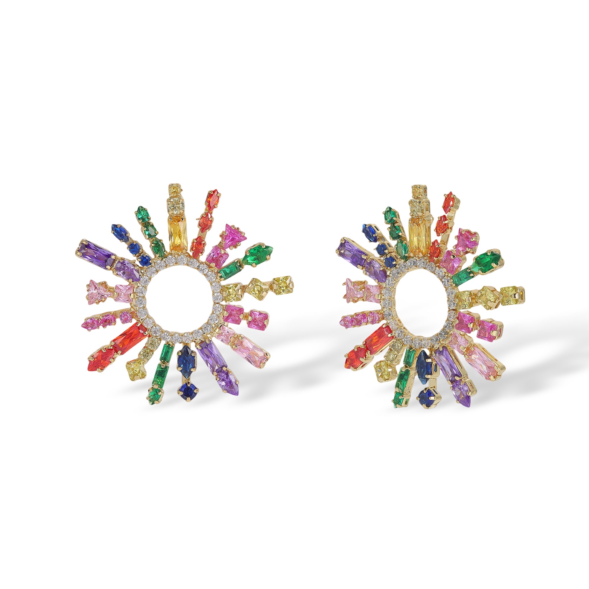 Angeline Multicolor Mixed Shape Earrings