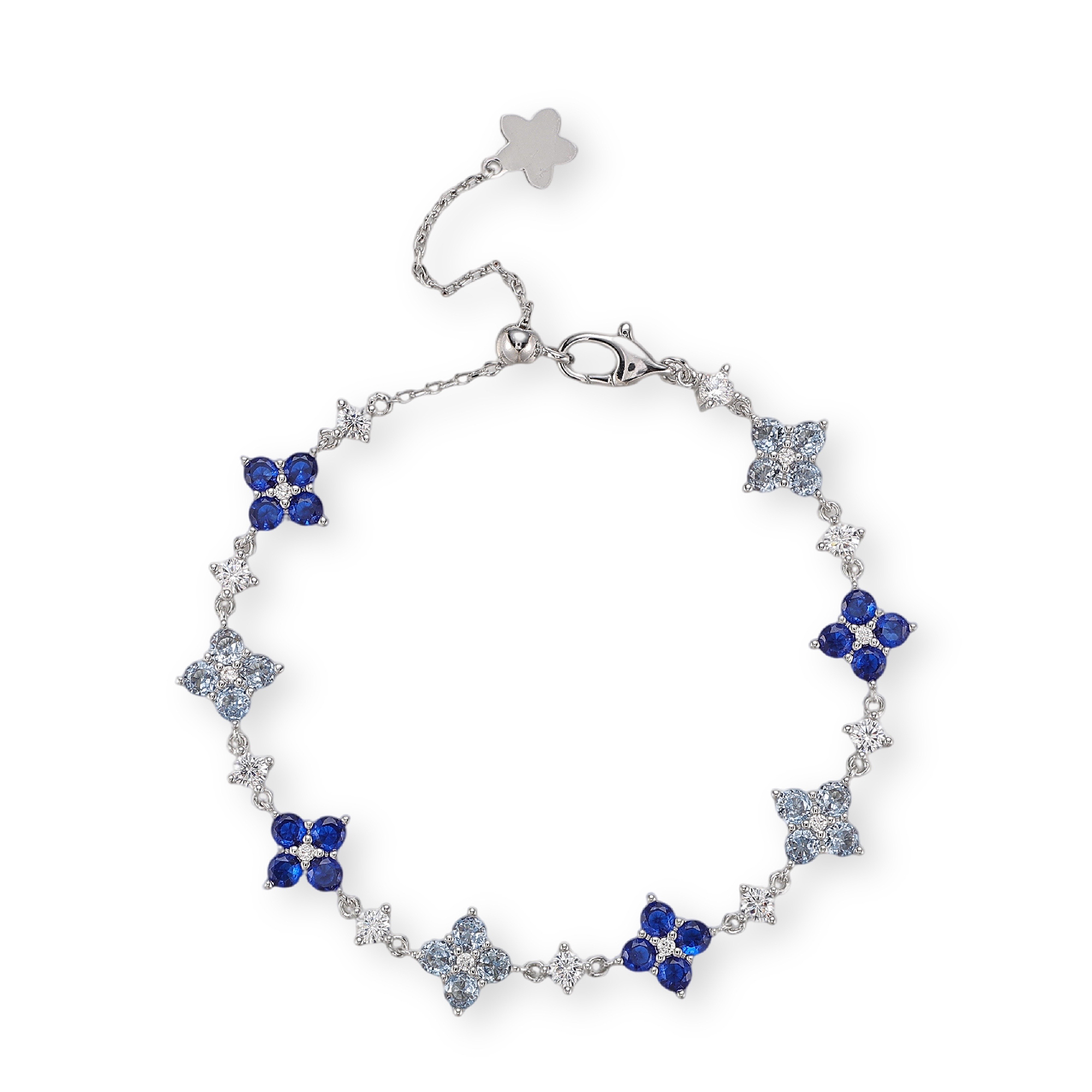 Brunella Blue Trèfle Bracelet