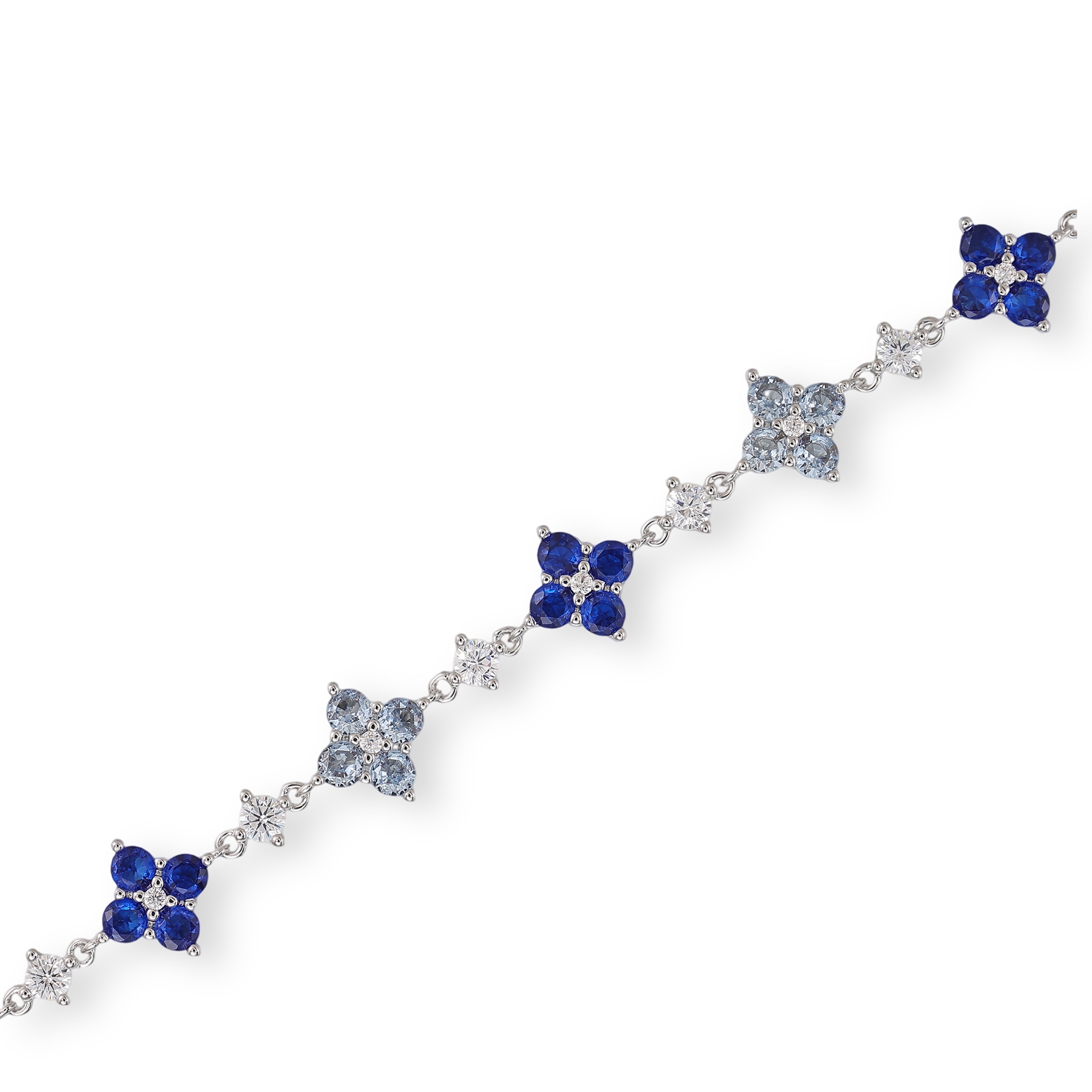 Brunella Blue Trèfle Bracelet