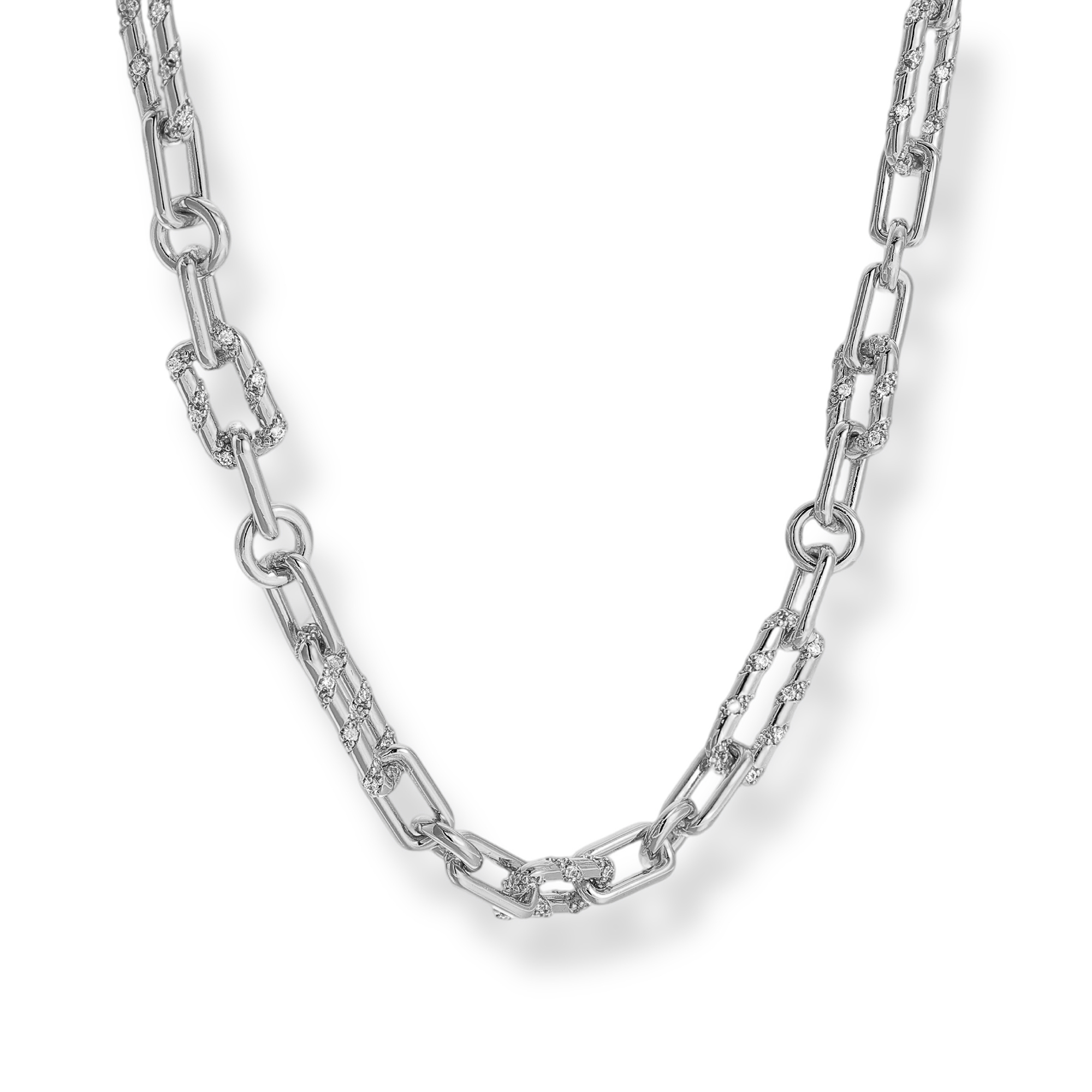 Carméline 18K Gold Geometric Link Toggle Necklace