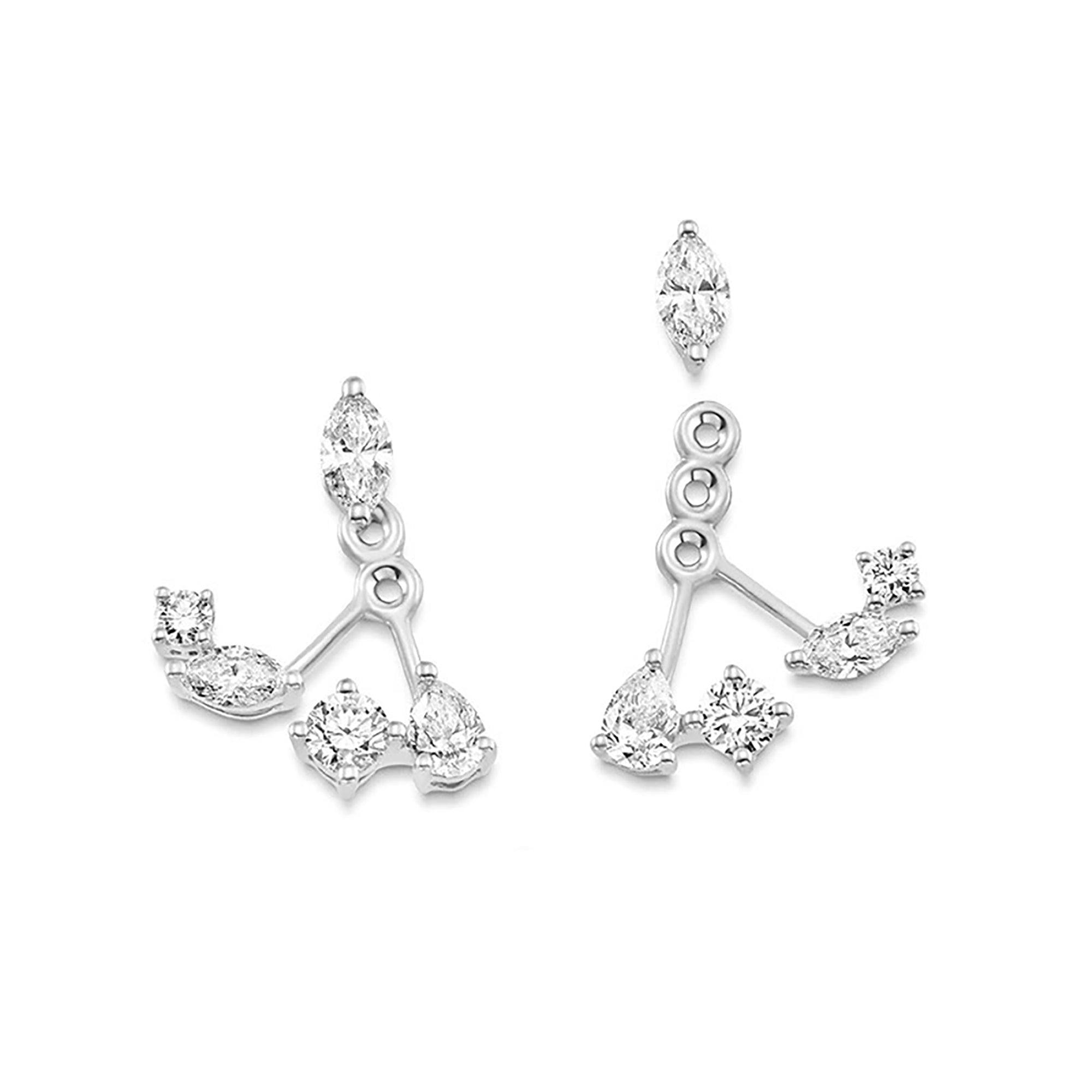 Célimène 18K Gold Mixed Shape Stud Earrings