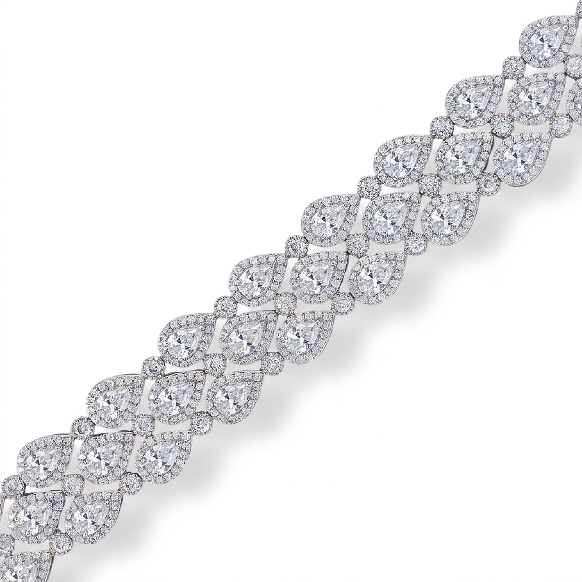 Cléore Triple-Row Teardrop Bracelet