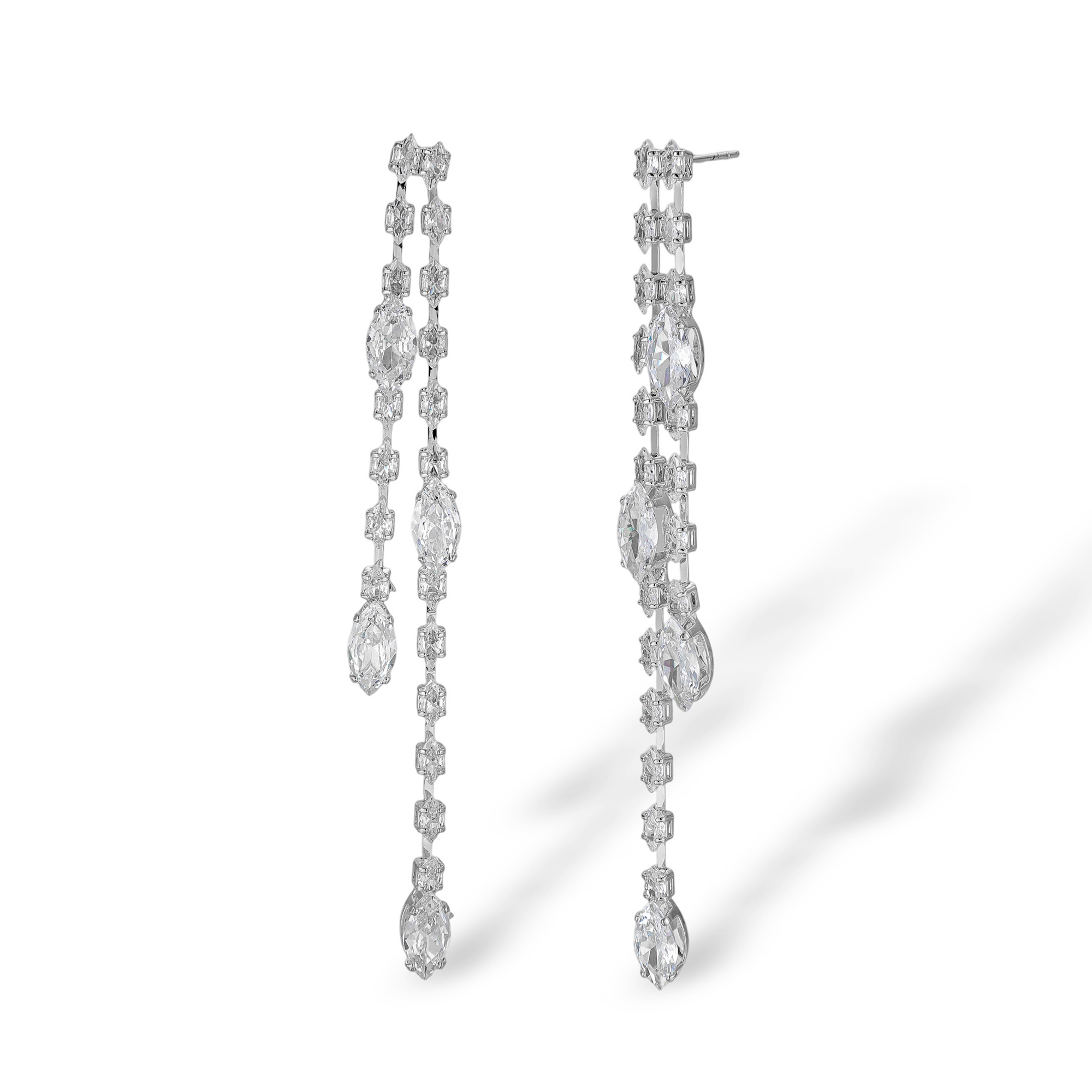 Clarence 14K Gold Marquise Drop Earrings