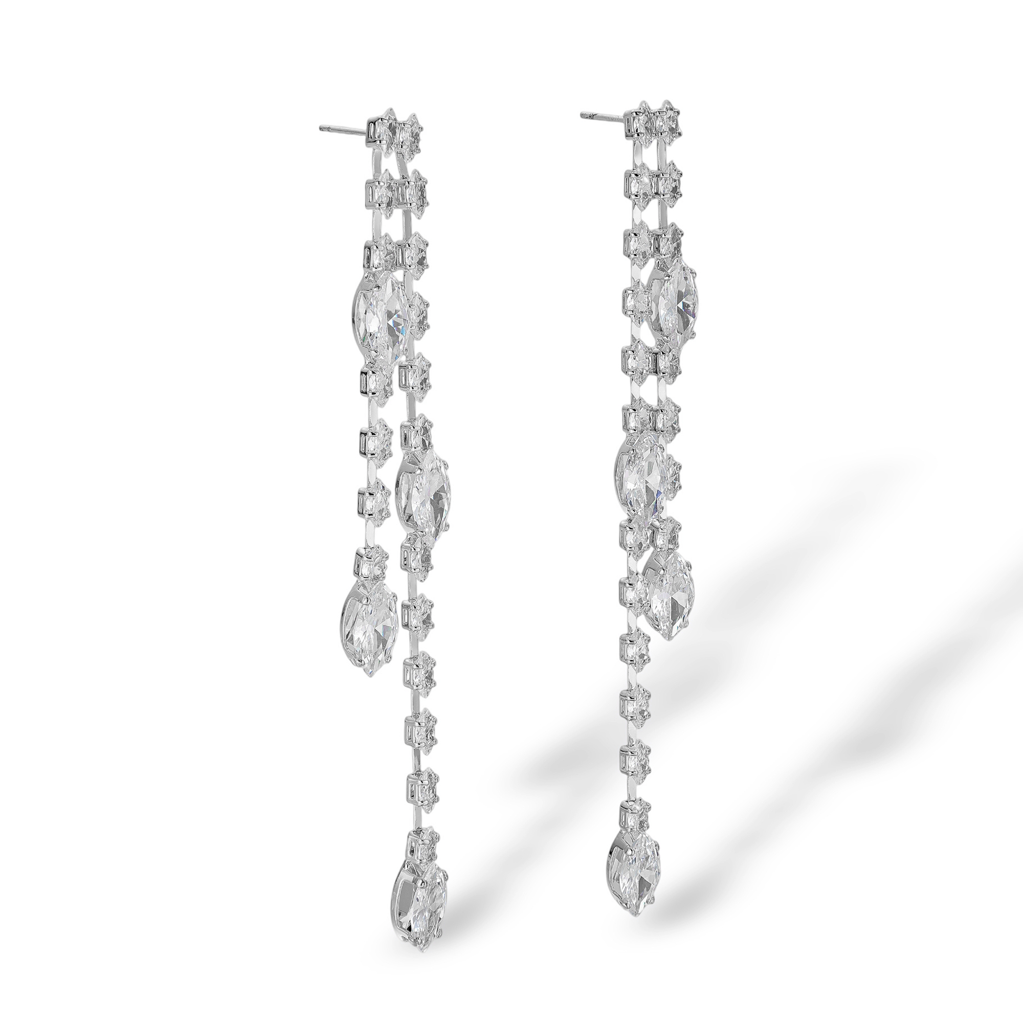 Clarence 14K Gold Marquise Drop Earrings