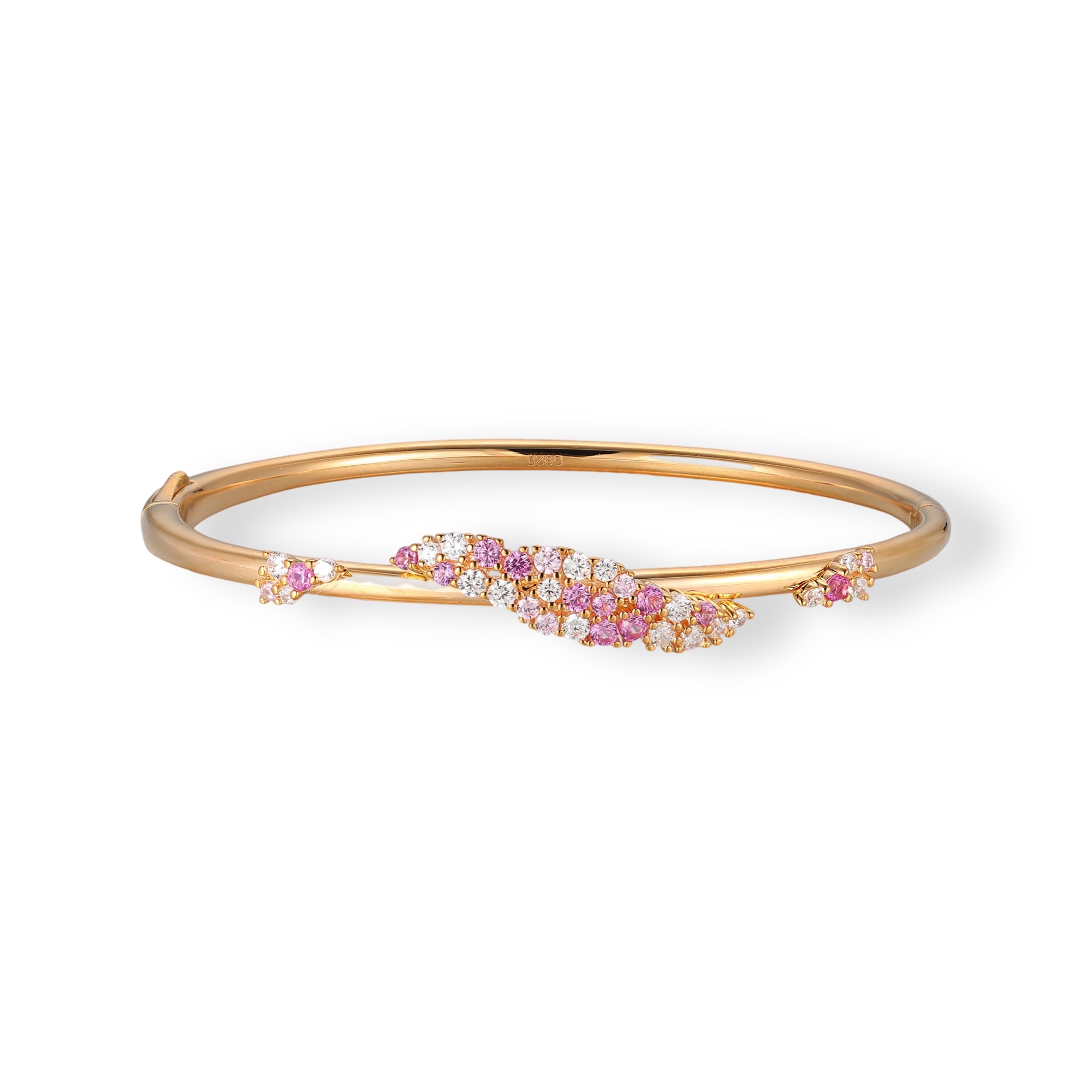 Clotilde 18K Gold Leaf Bangle