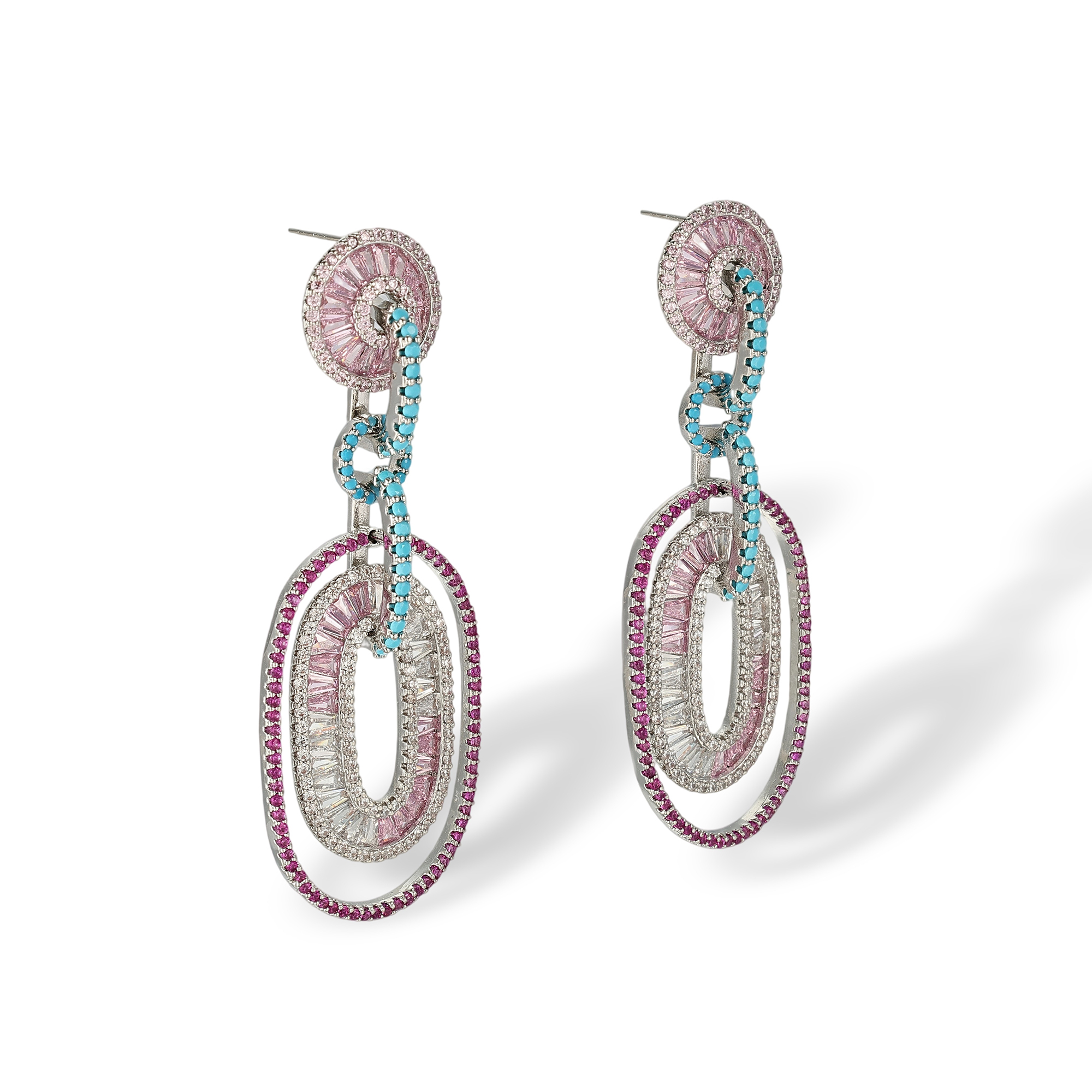 Devotiana Oval Link Drop Earrings