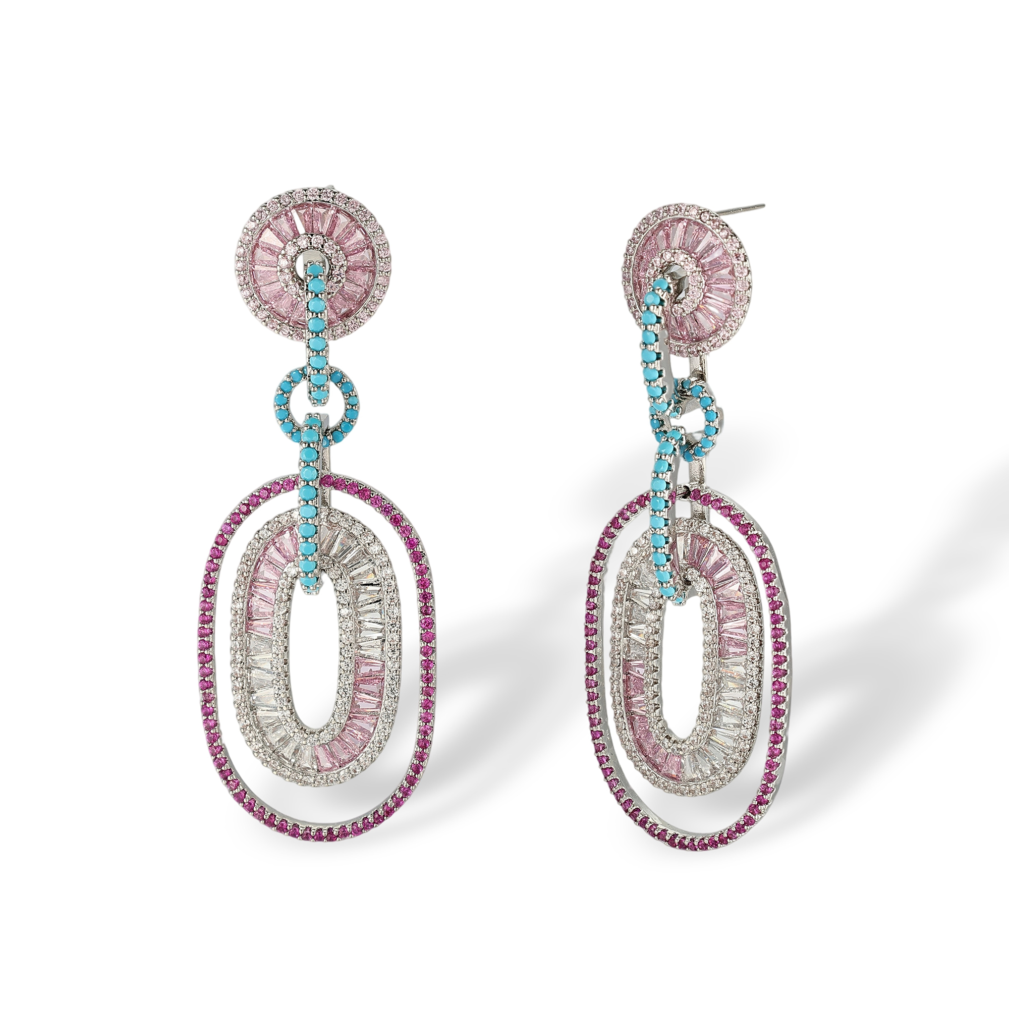 Devotiana Oval Link Drop Earrings