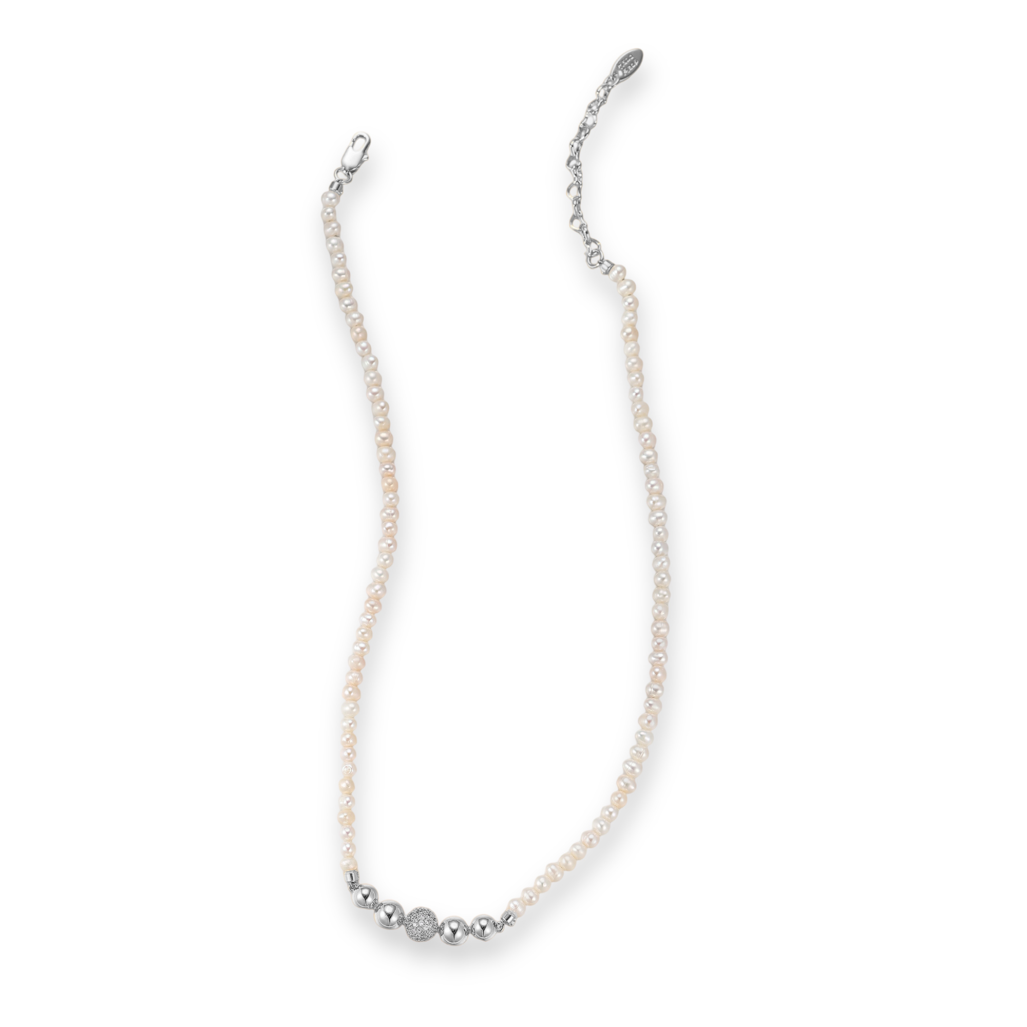 Domitilla 18K Gold Bead Pearl Necklace