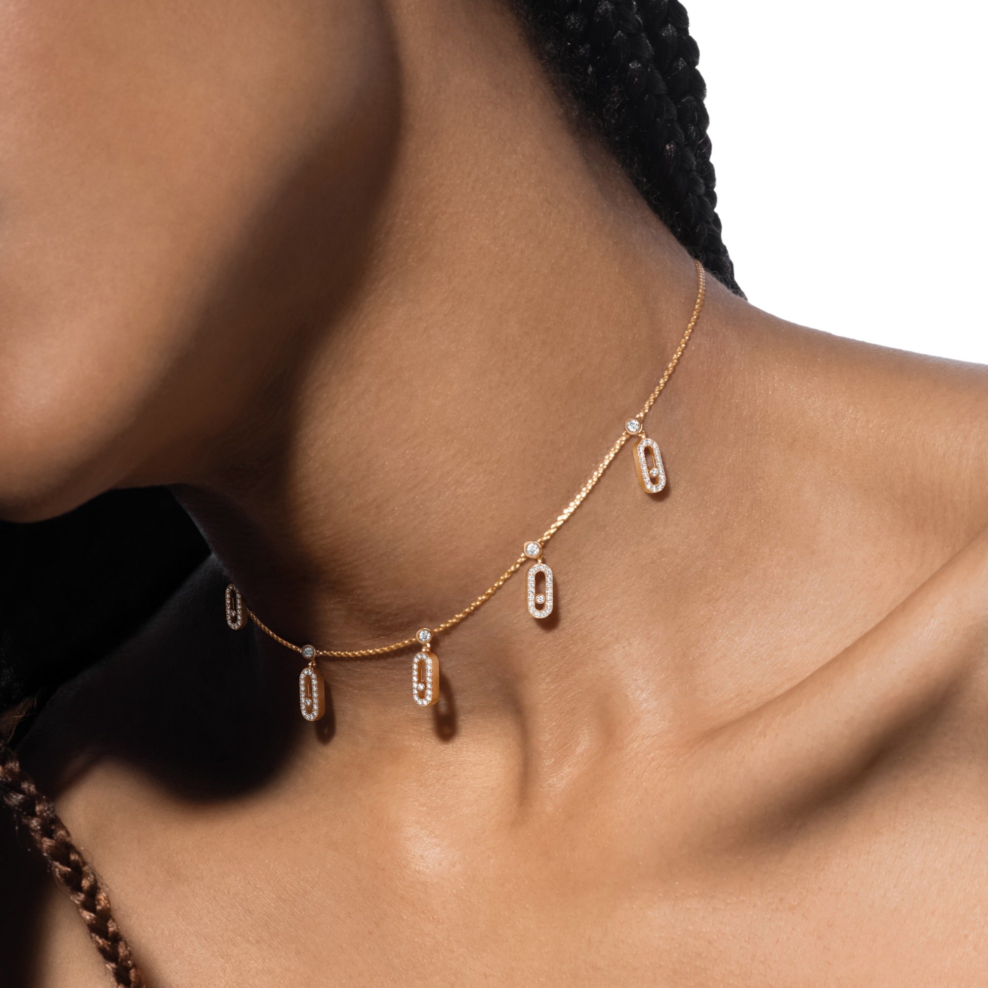 Elowen 14K Gold Sliding Choker Necklace