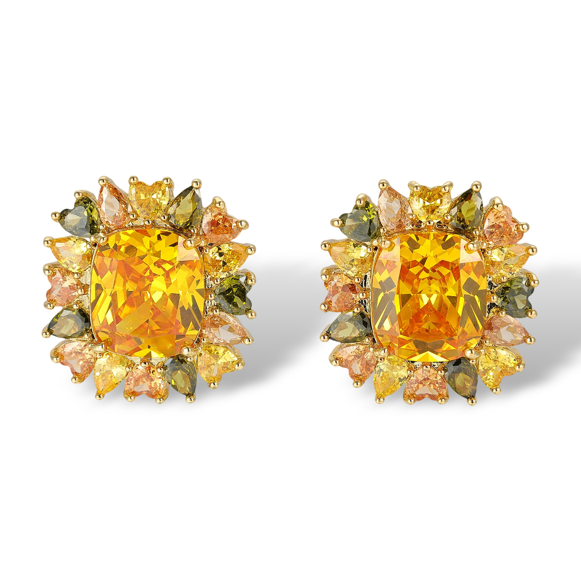 Duquesne Cushion Stud Earrings