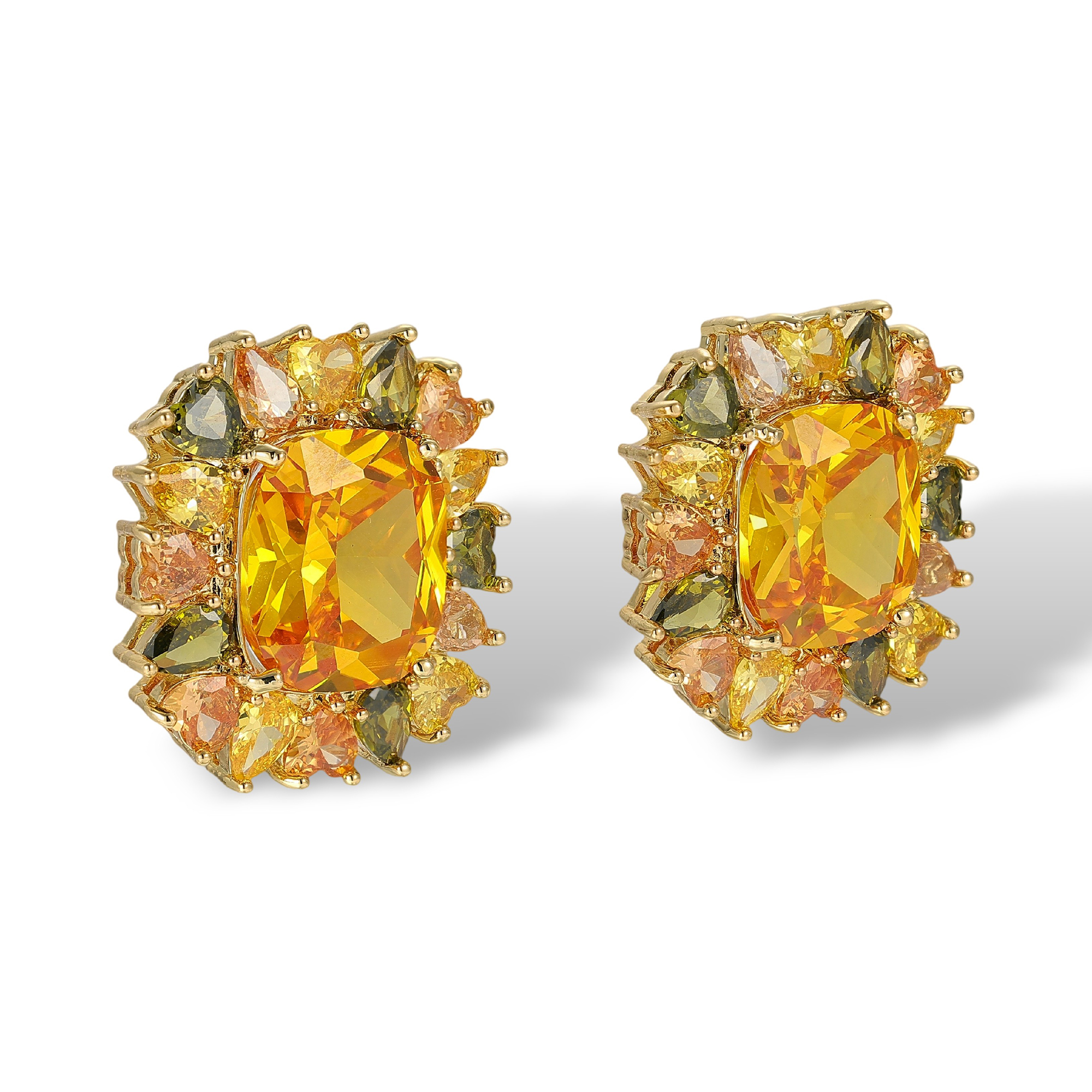 Duquesne Cushion Stud Earrings