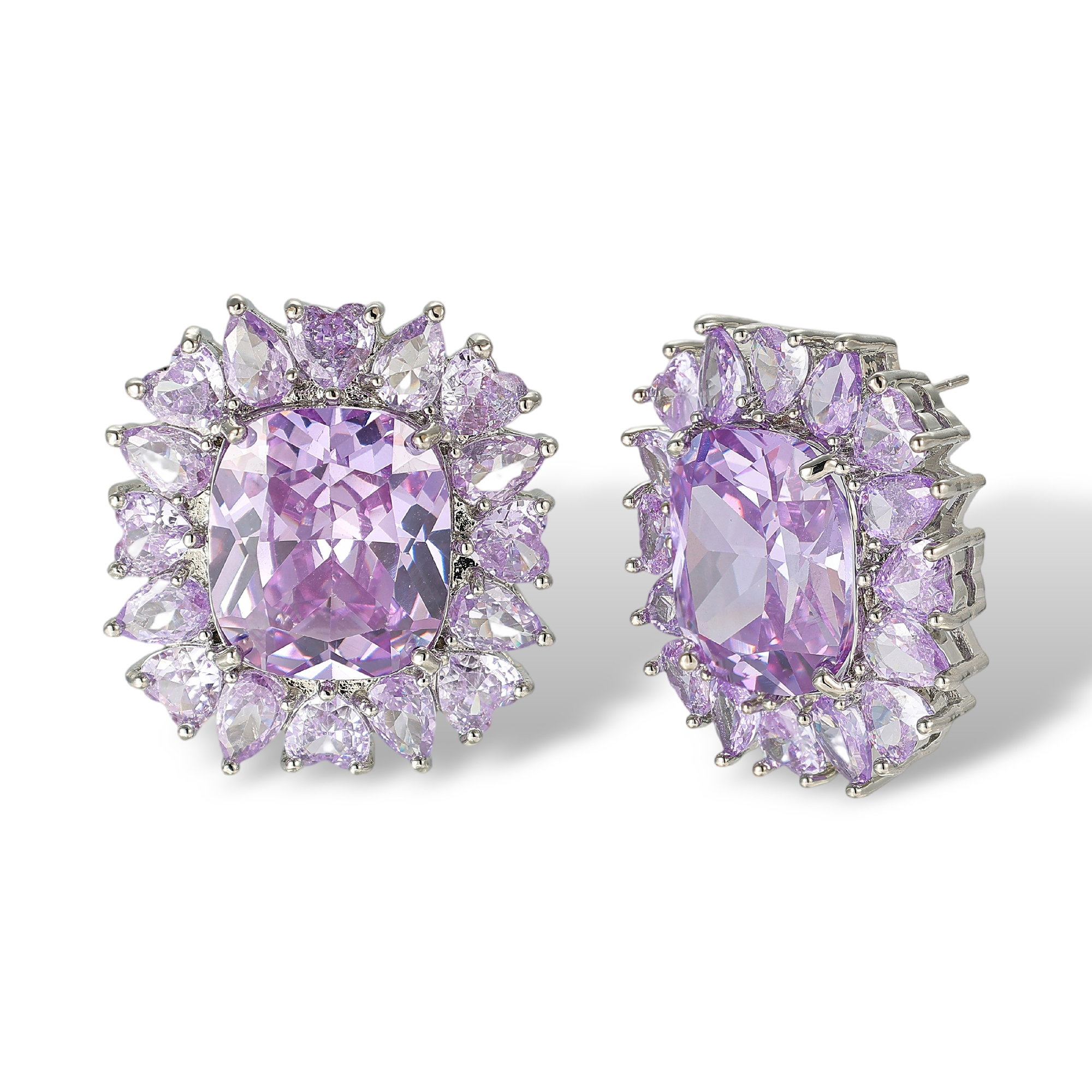 Duquesne Cushion Stud Earrings