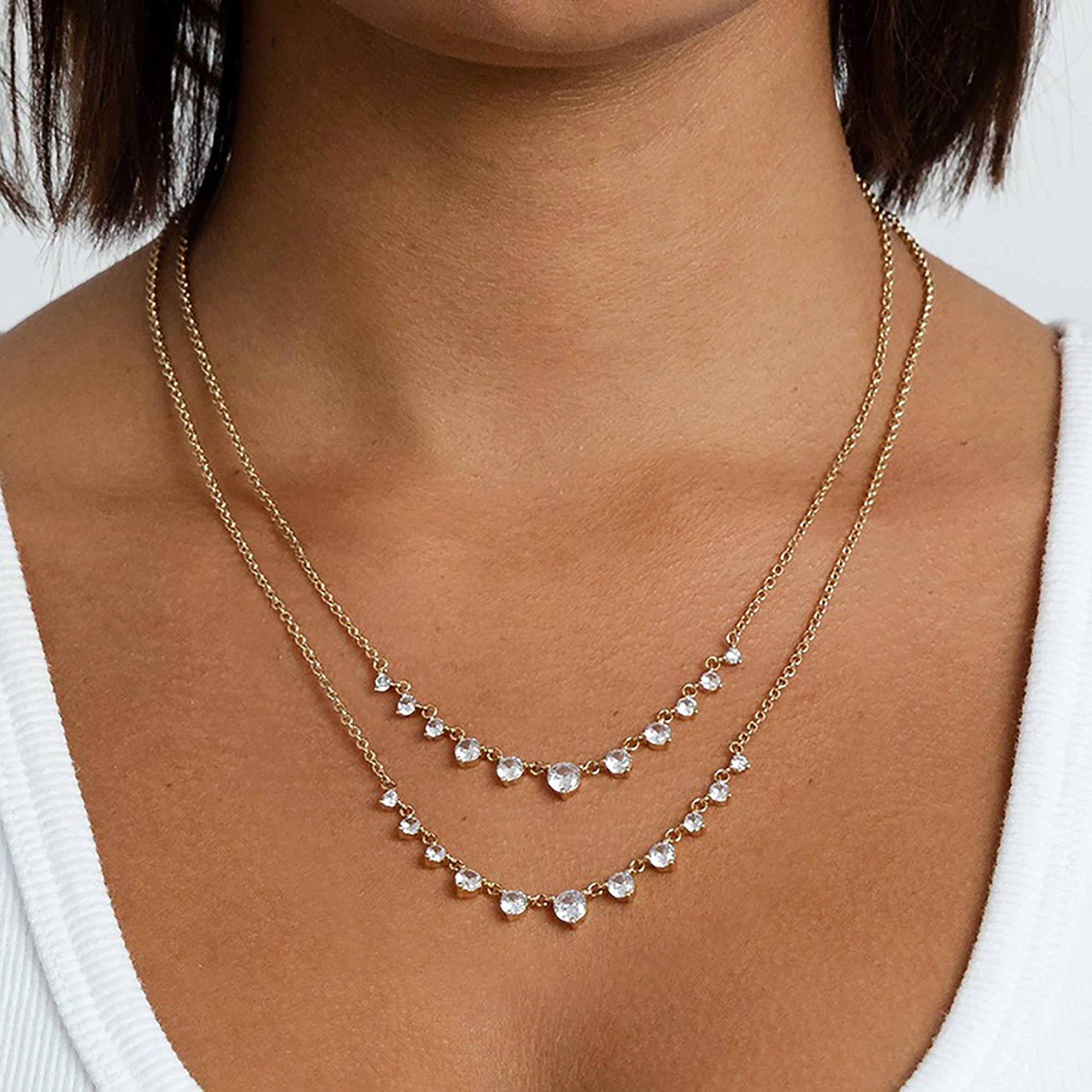 Ésther 18K Gold Round Necklace