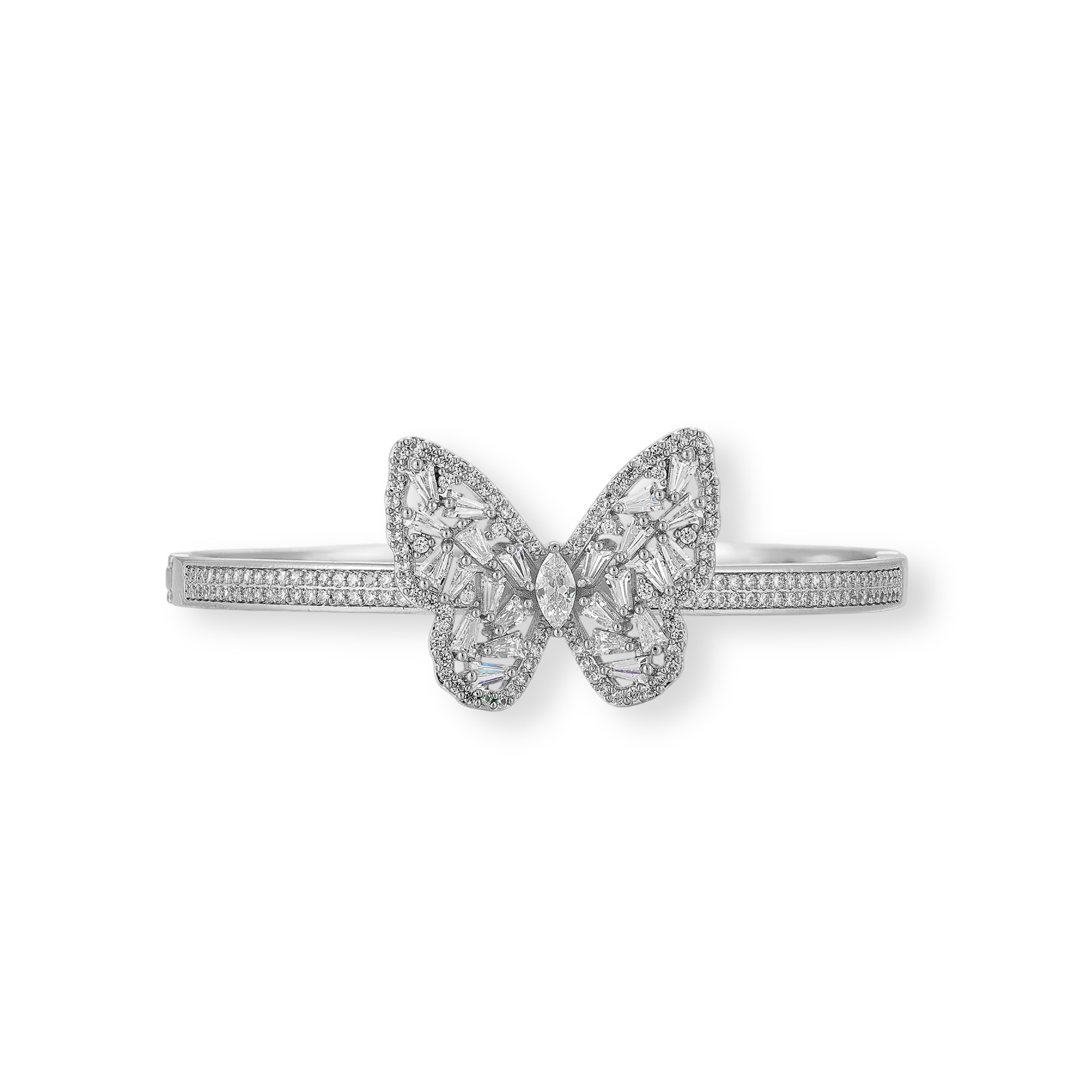 Eulalie 16K Gold Butterfly Bangle