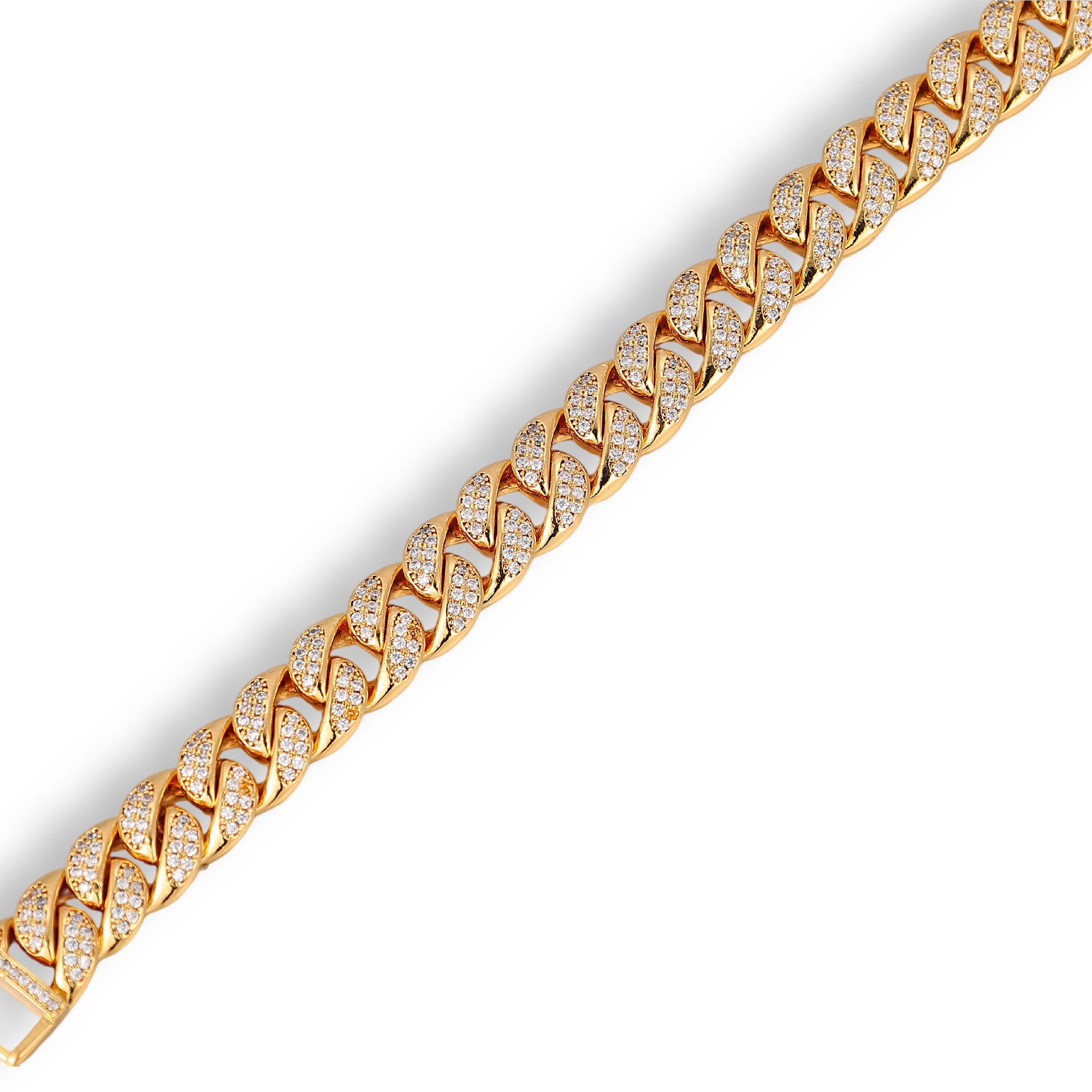 Gloriande 18K Gold Cuban Link Bracelet