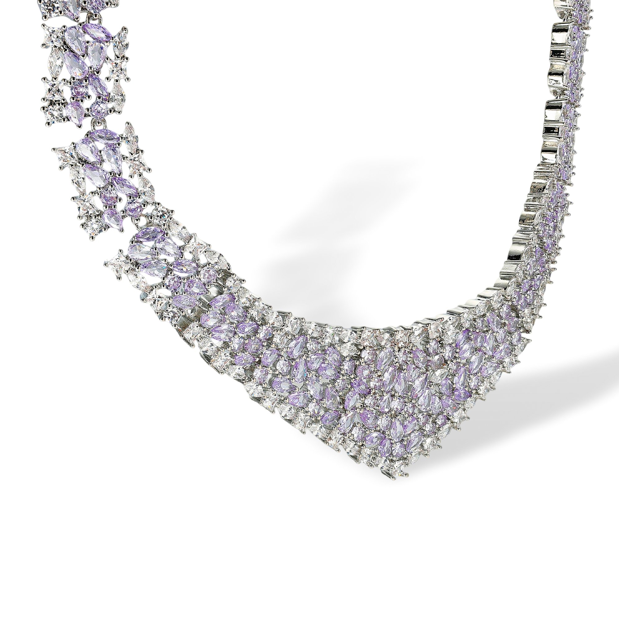 Godelieve Mixed Shape V-Contour Necklace