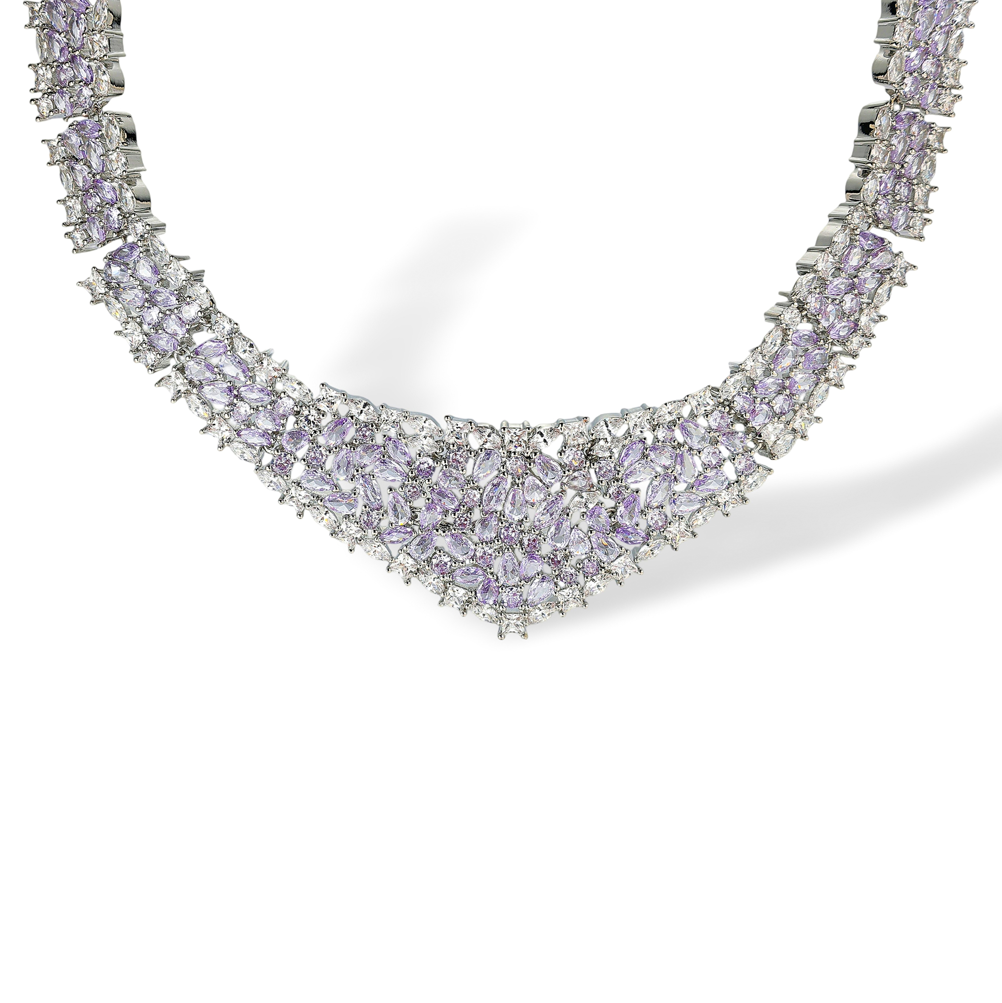 Godelieve Mixed Shape V-Contour Necklace