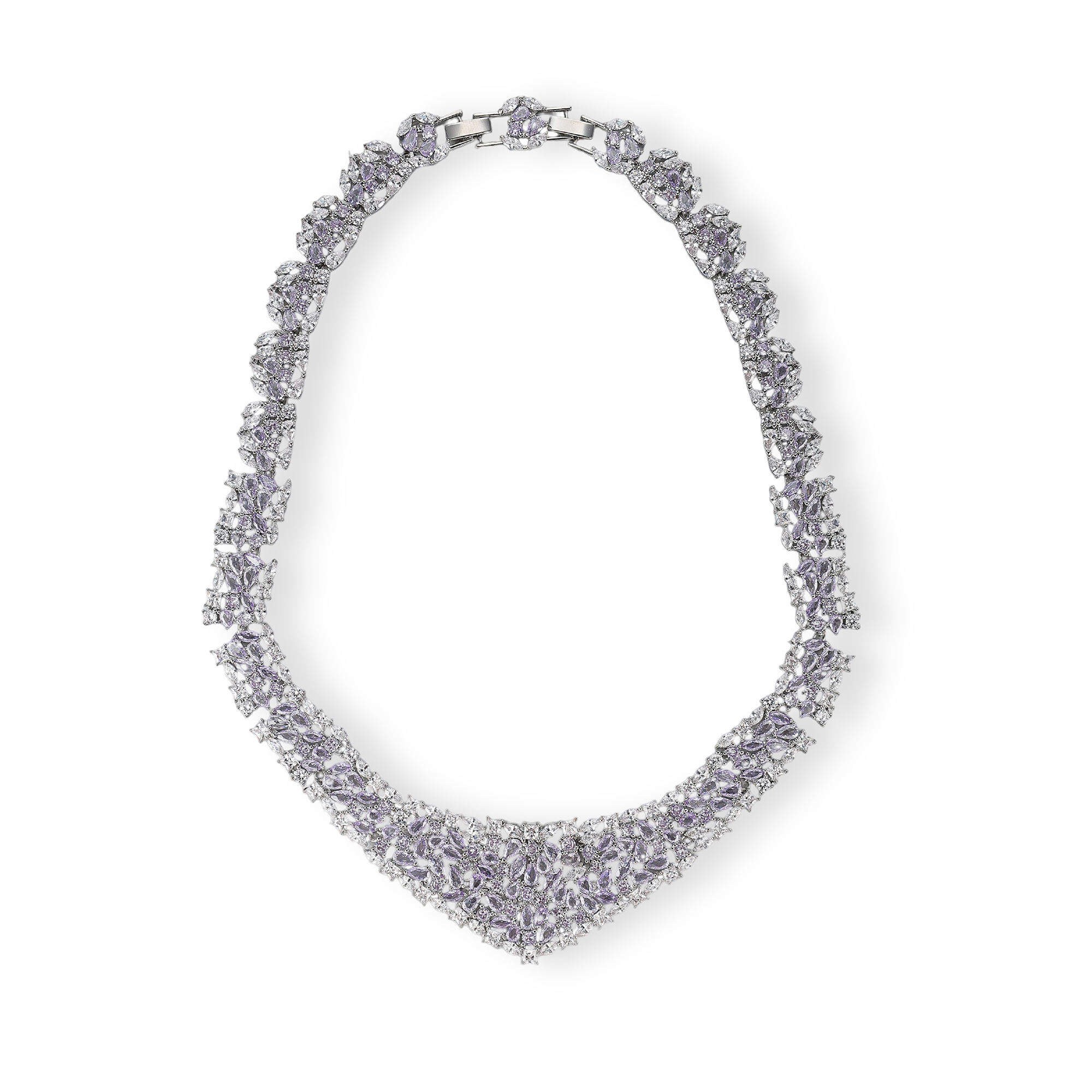 Godelieve Mixed Shape V-Contour Necklace