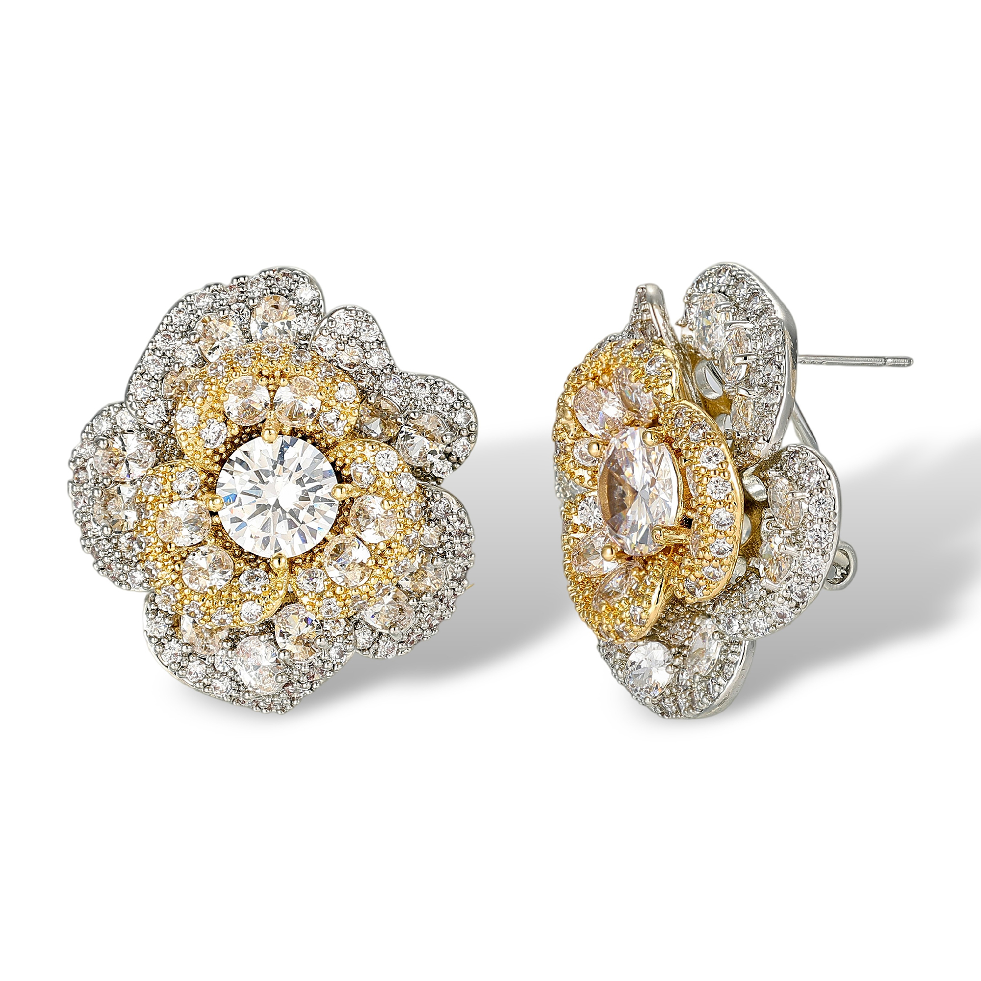 Gorgonia Floral Stud Earrings 