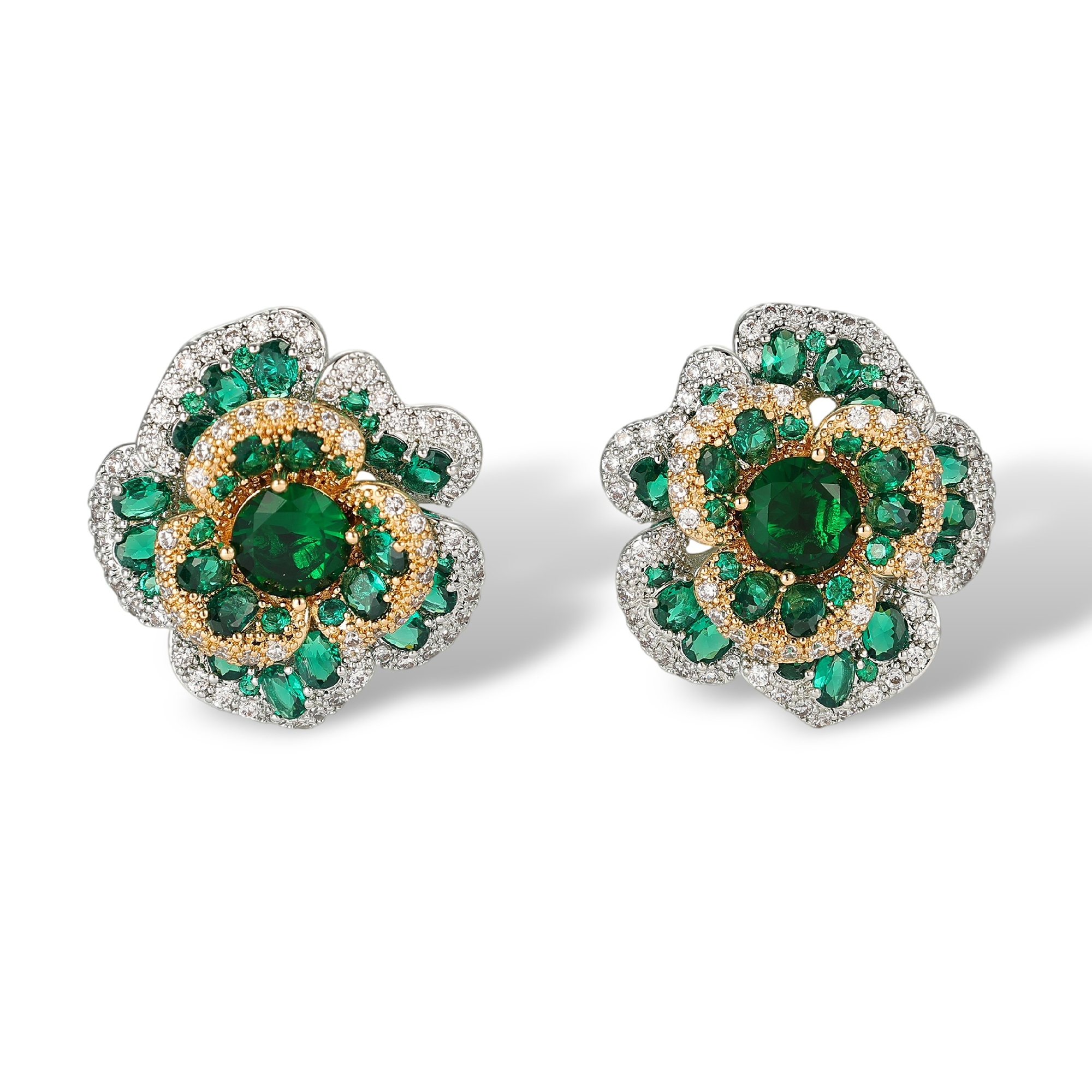 Gorgonia Floral Stud Earrings 