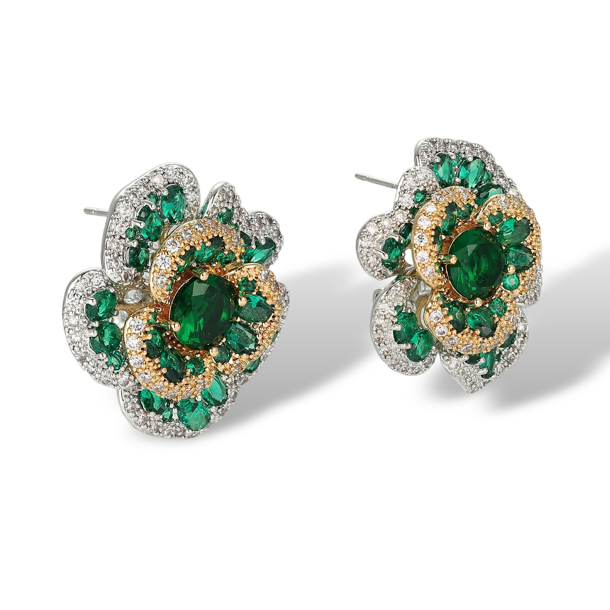 Gorgonia Floral Stud Earrings 
