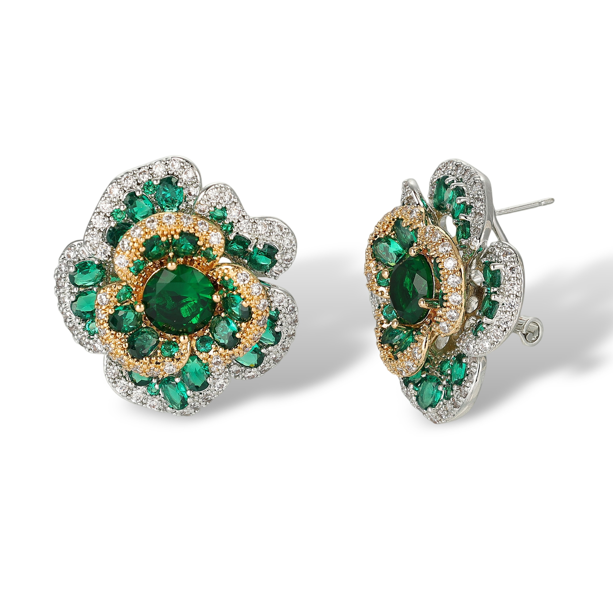 Gorgonia Floral Stud Earrings 