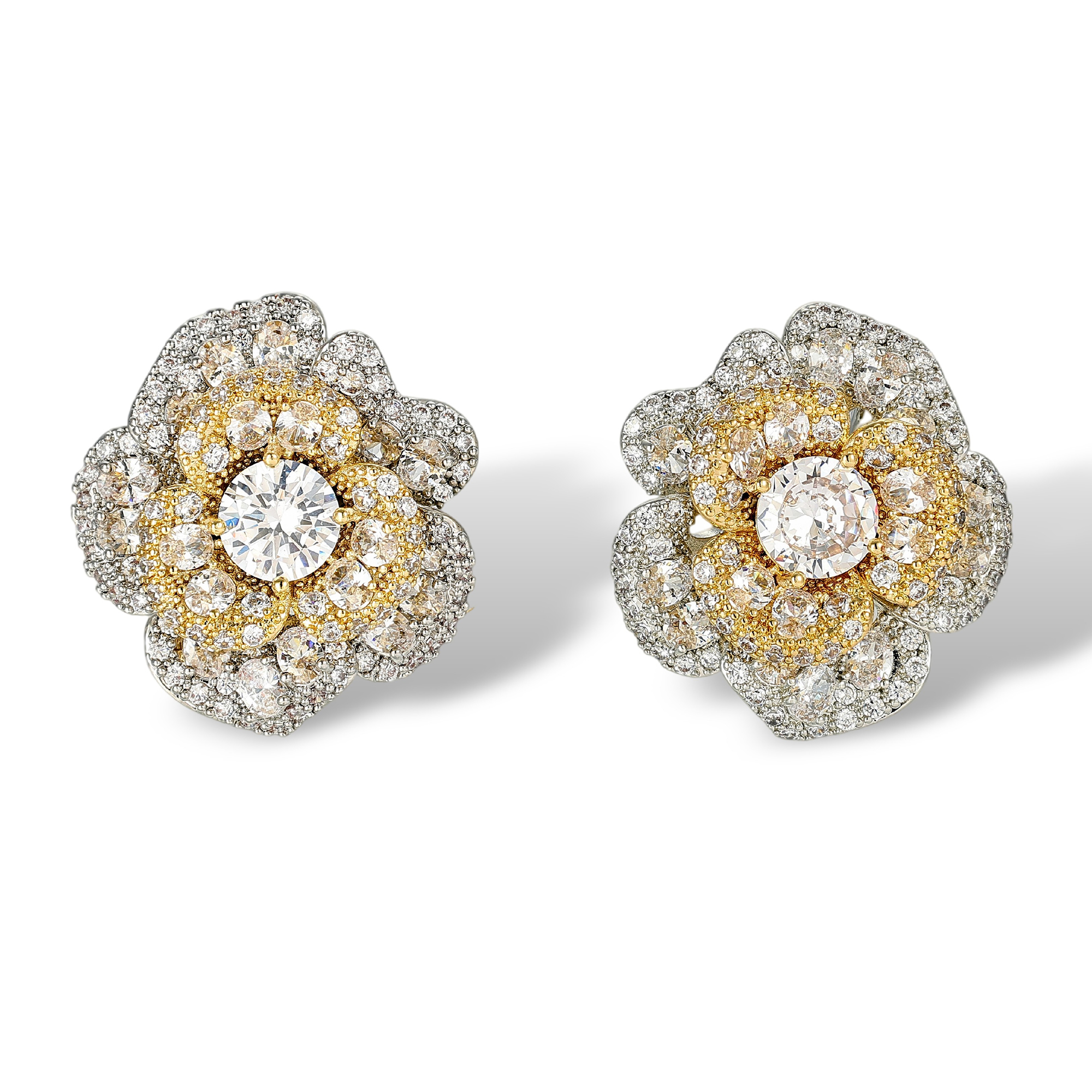 Gorgonia Floral Stud Earrings 