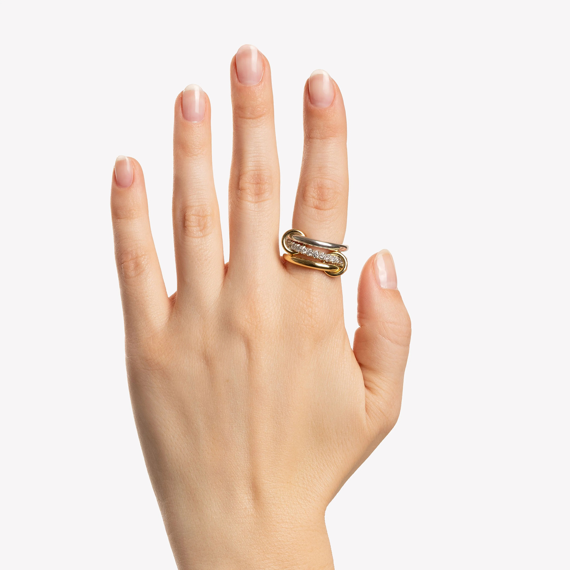 Guinevere Two-Tone Multi-Band Ring