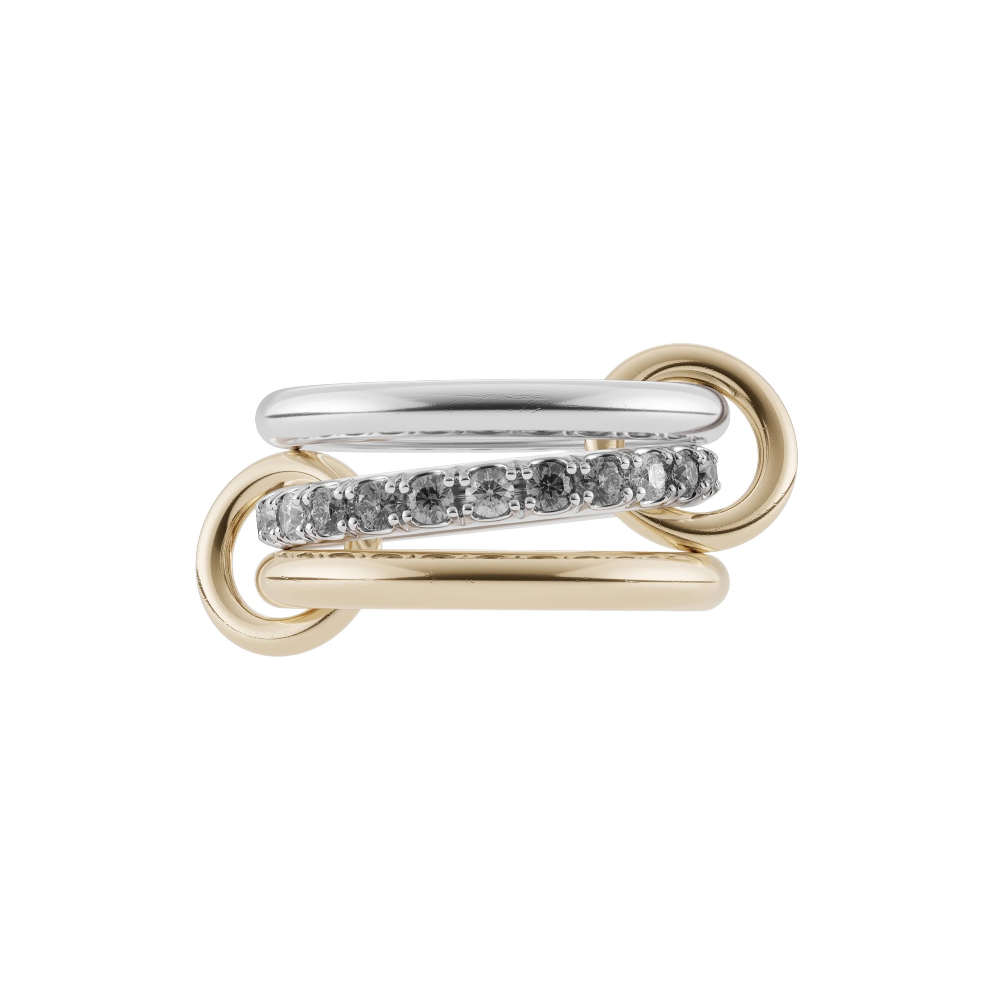 Guinevere Two-Tone Multi-Band Ring