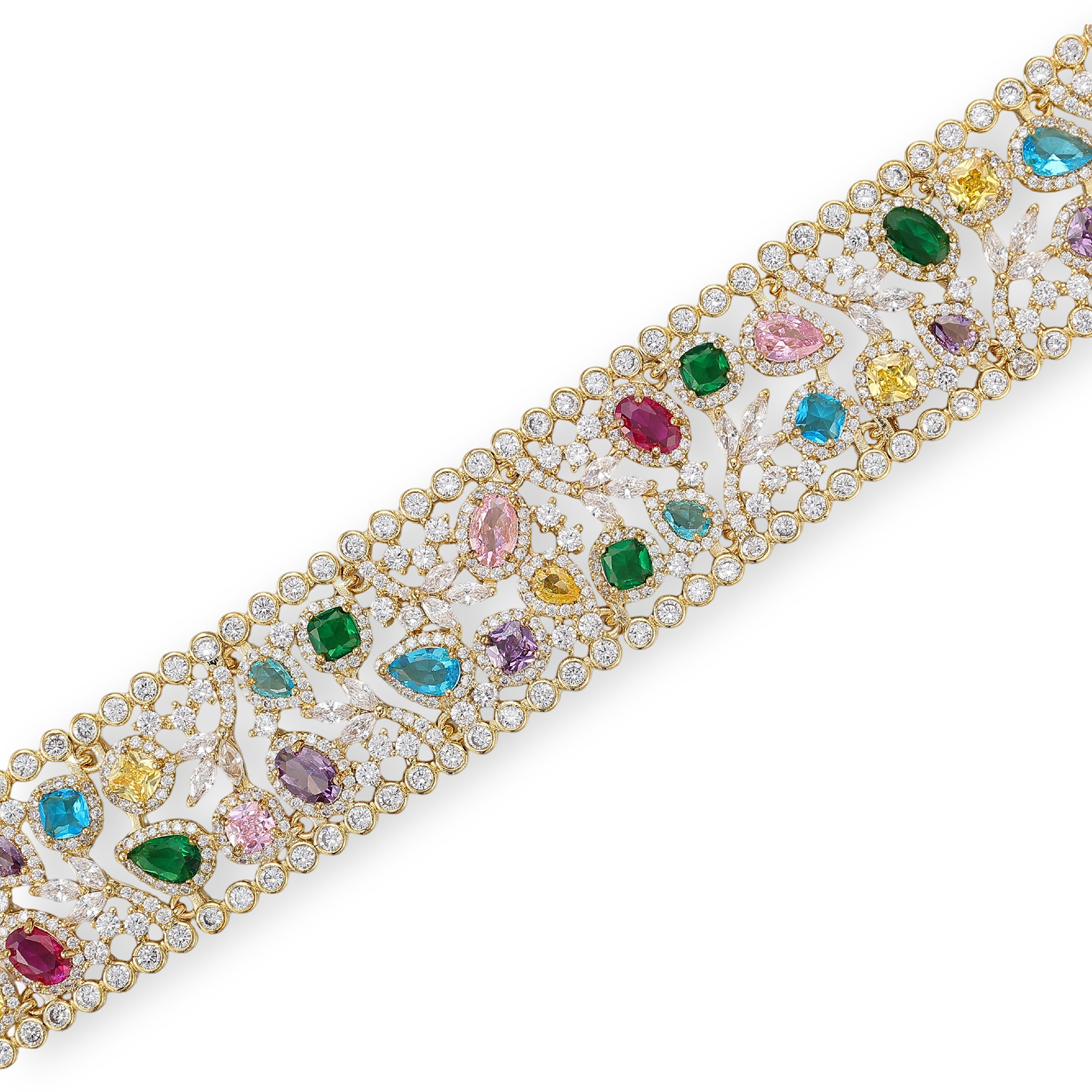 Ianthine Multicolor Mixed Shape Bracelet