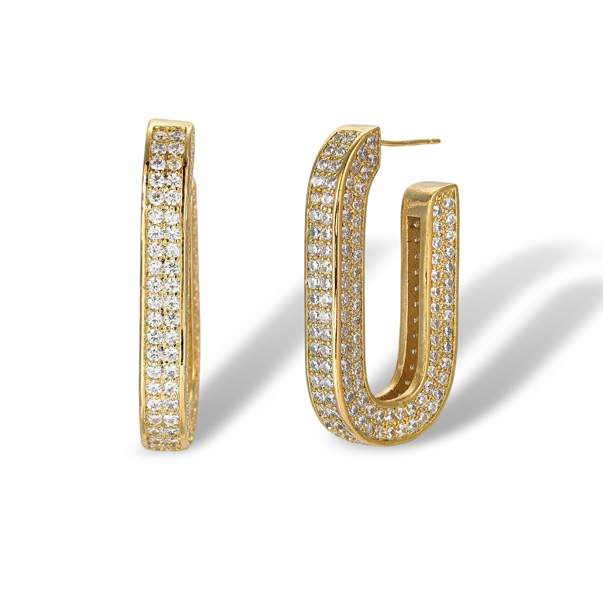 Idalia 18K Gold U-Shape Earrings
