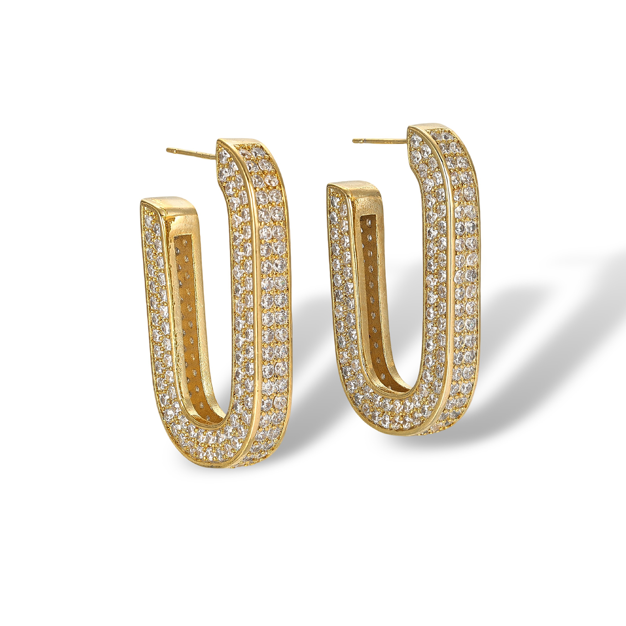 Idalia 18K Gold U-Shape Earrings