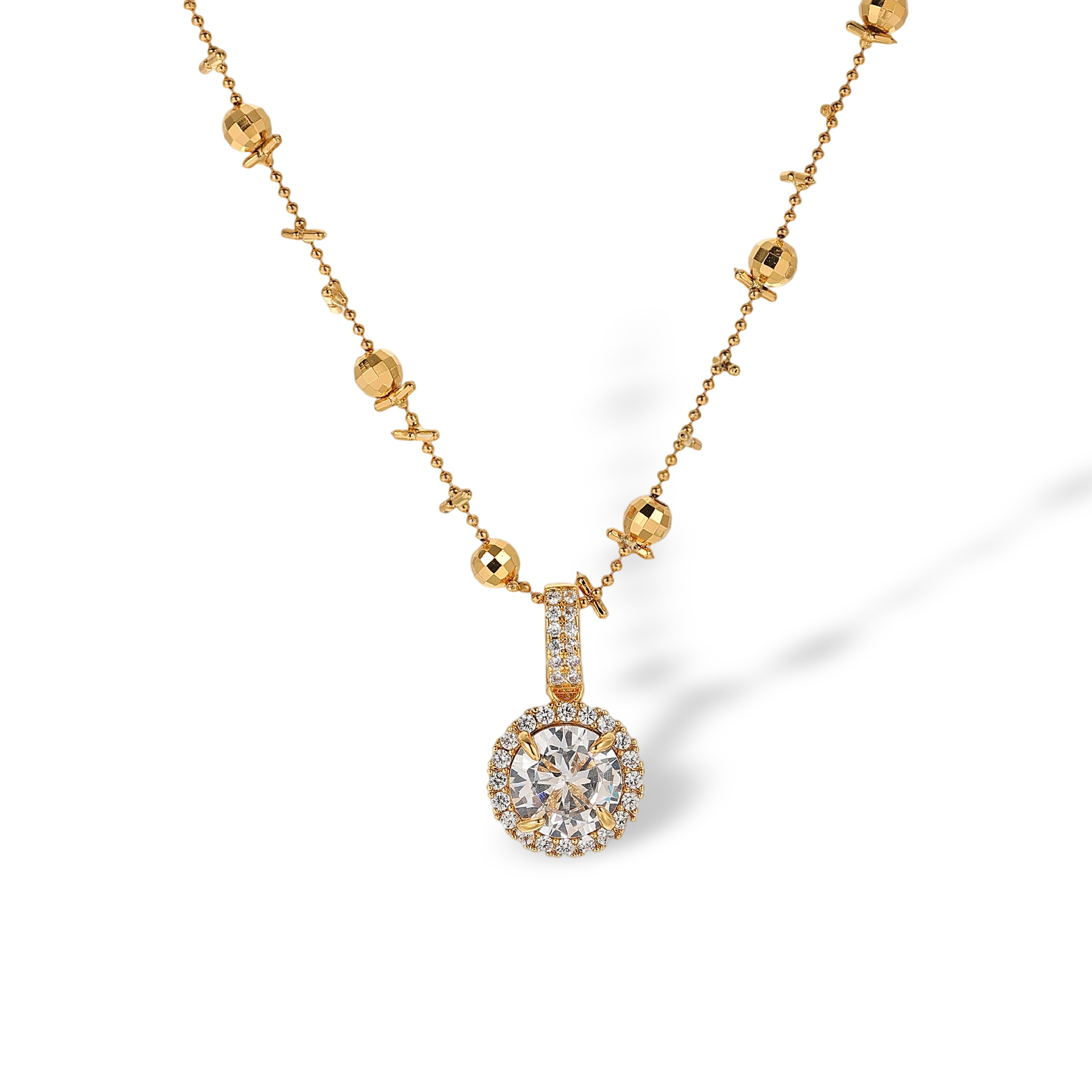 Innocence 18K Gold Round Necklace