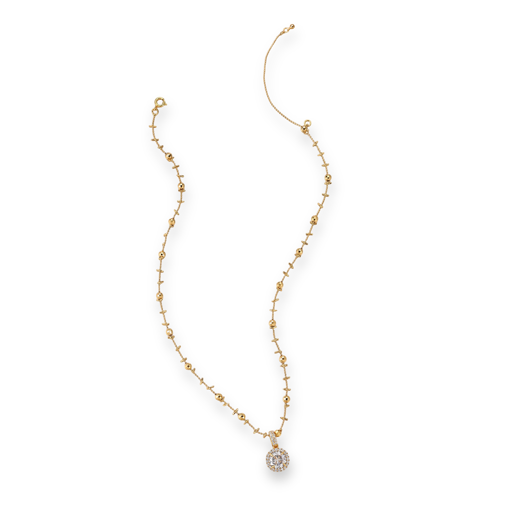 Innocence 18K Gold Round Necklace