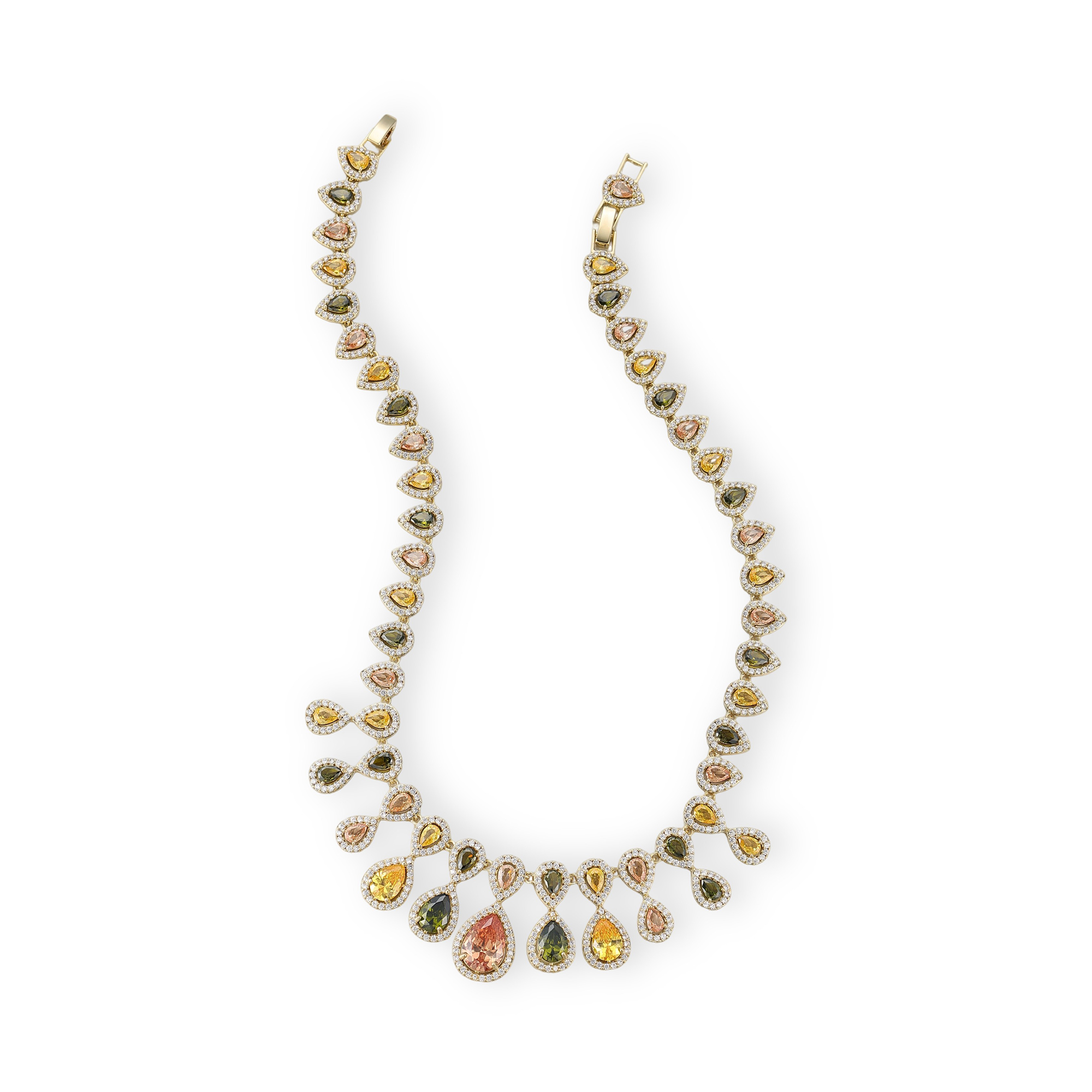 Iphigenia Teardrop Fringe Necklace