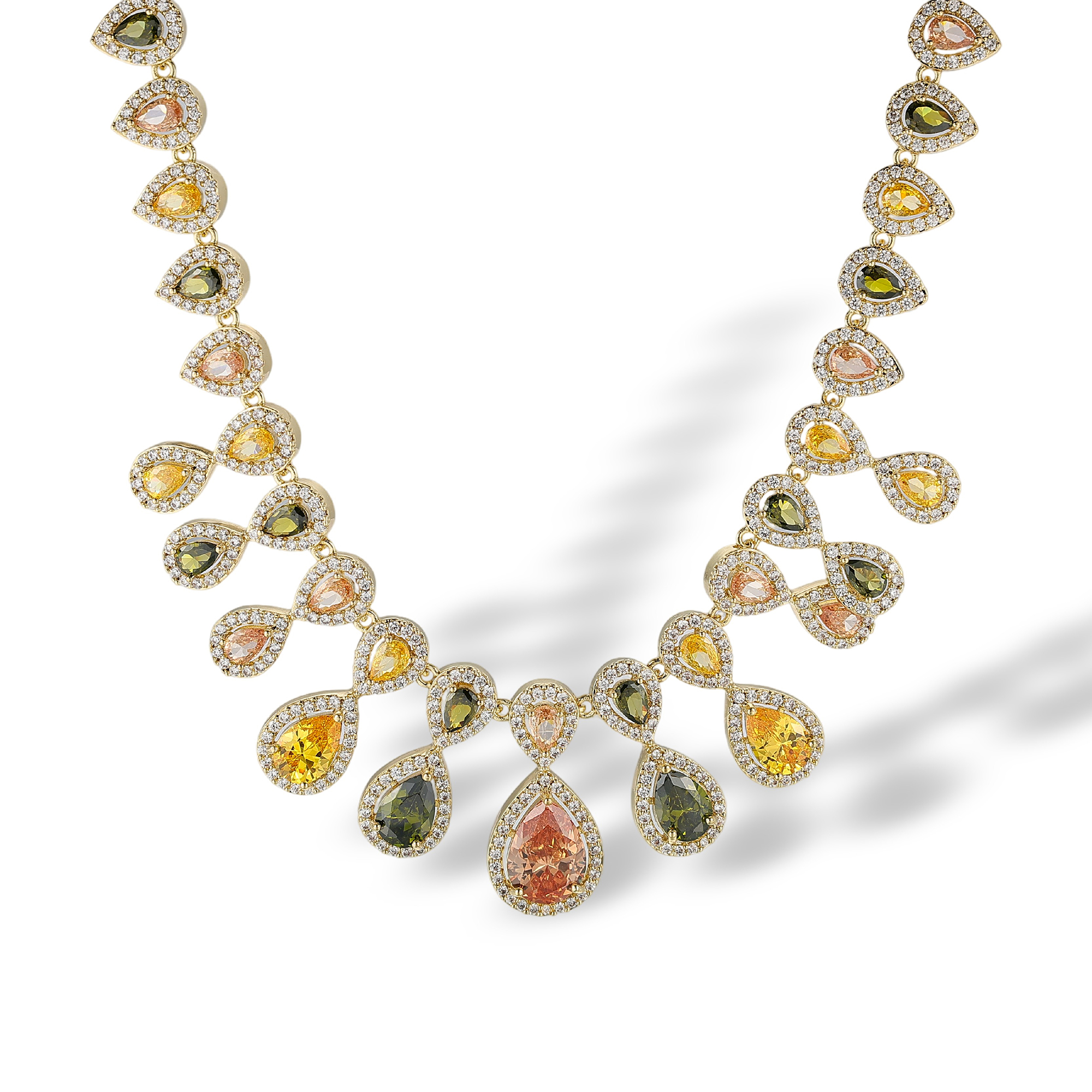 Iphigenia Teardrop Fringe Necklace