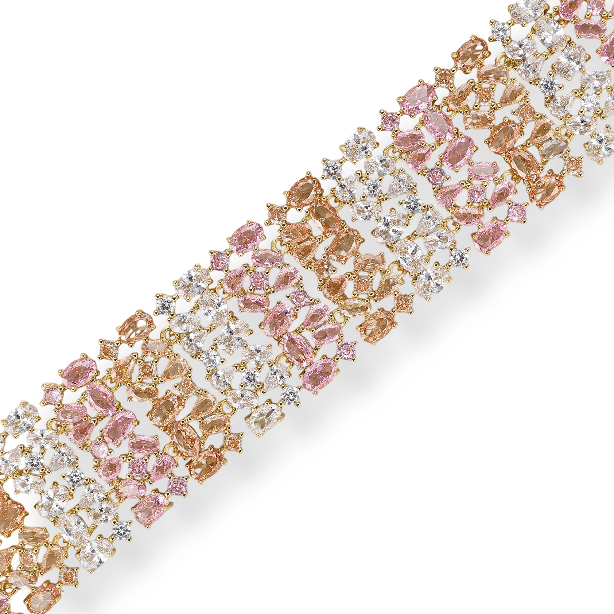 Isménia 18K Gold Mixed Shape Bracelet