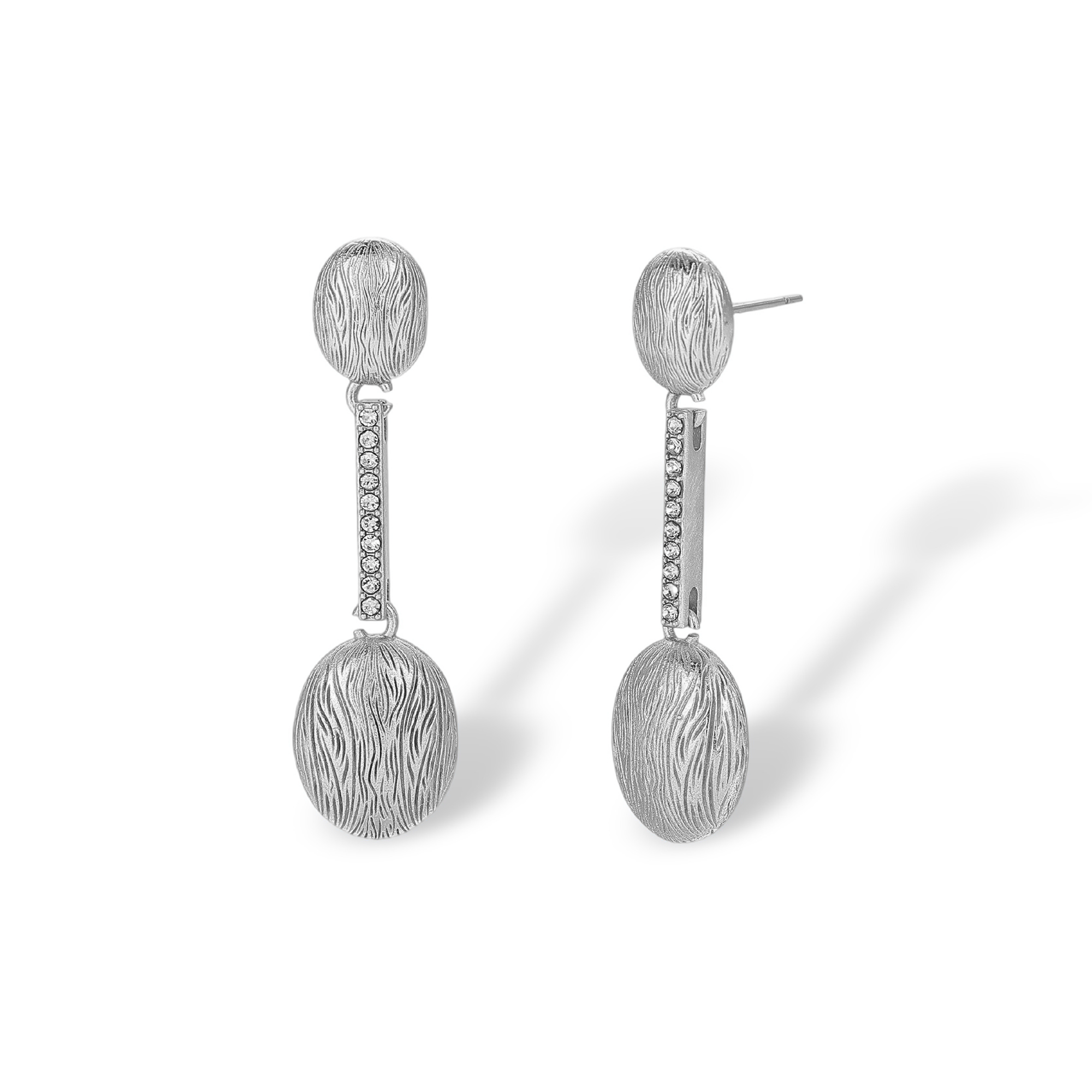 Johanna 18K Gold Oval Drop Earrings