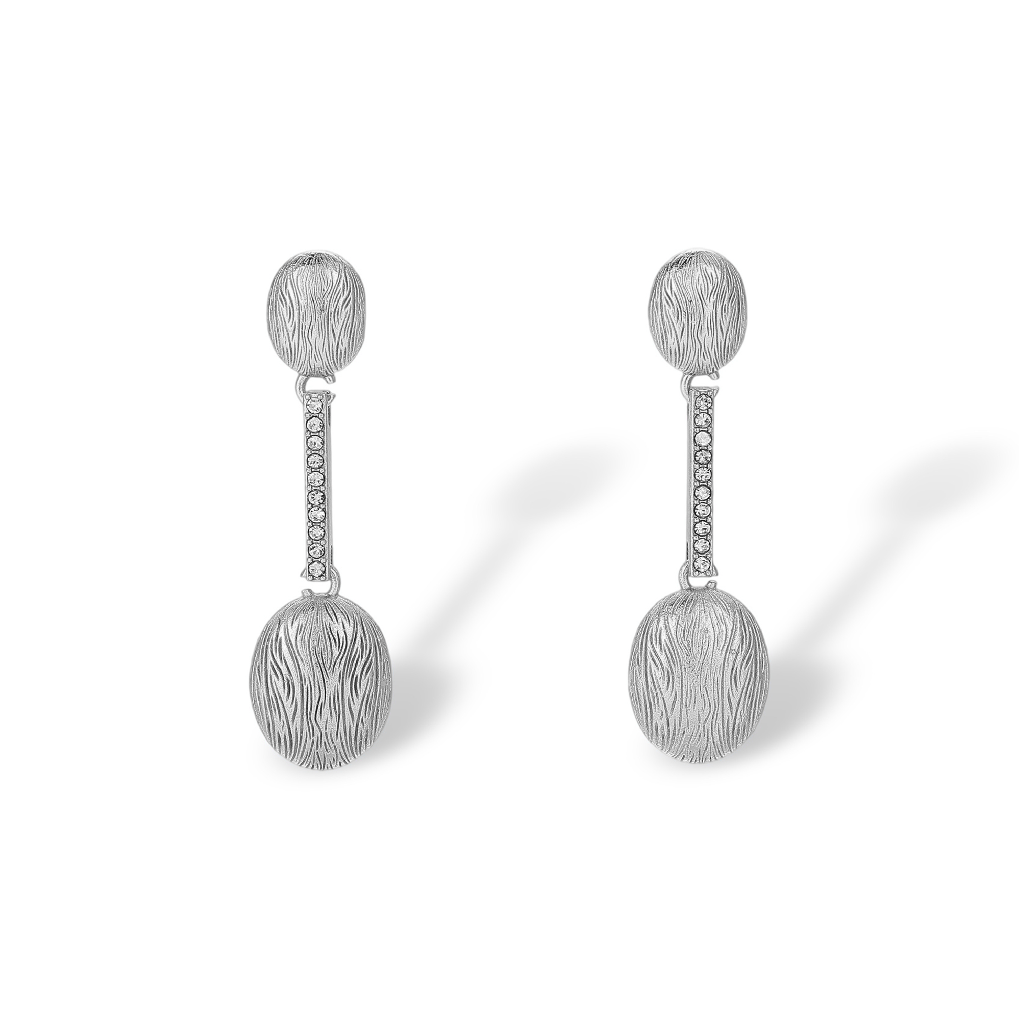 Johanna 18K Gold Oval Drop Earrings