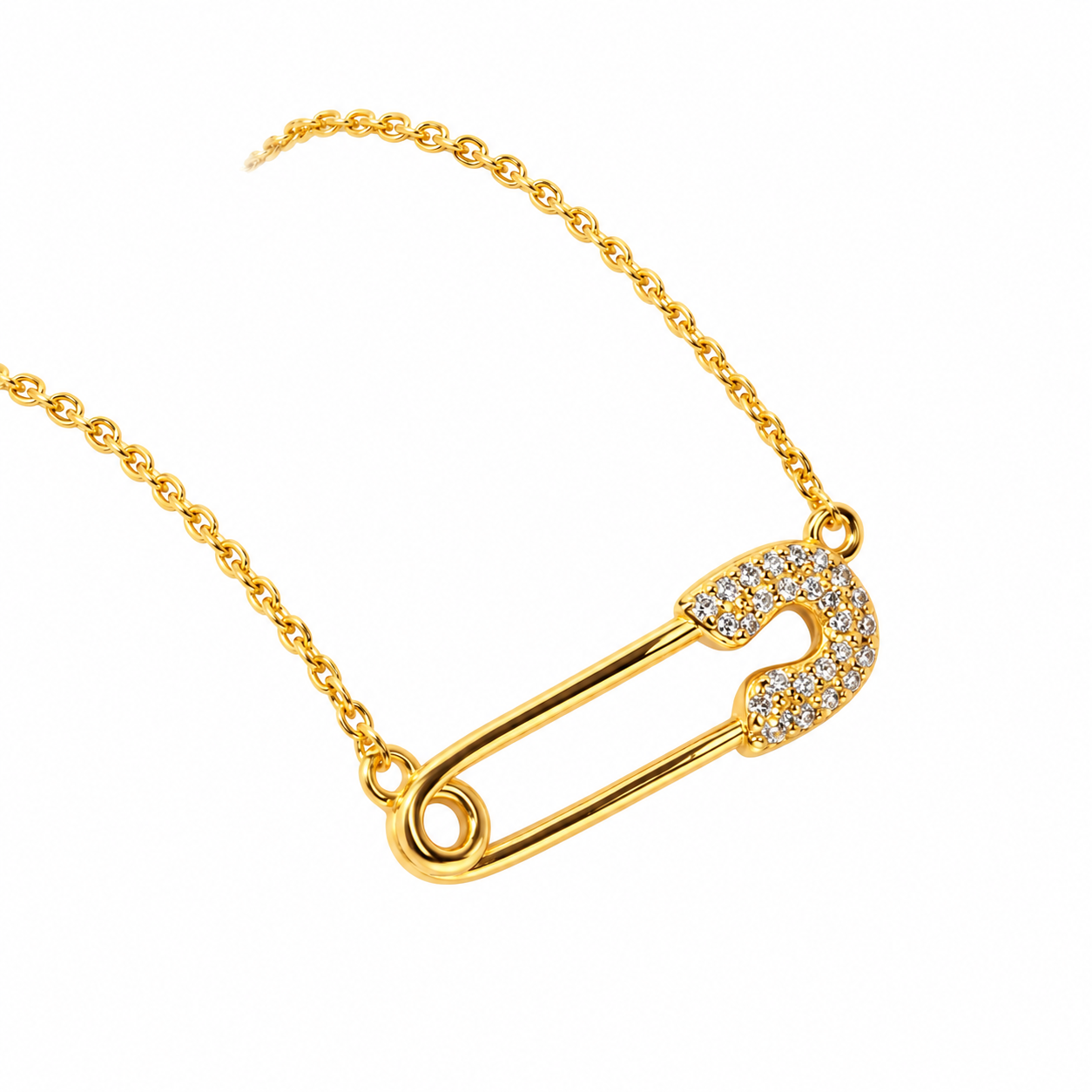 Juditha 18K Gold Pin Necklace
