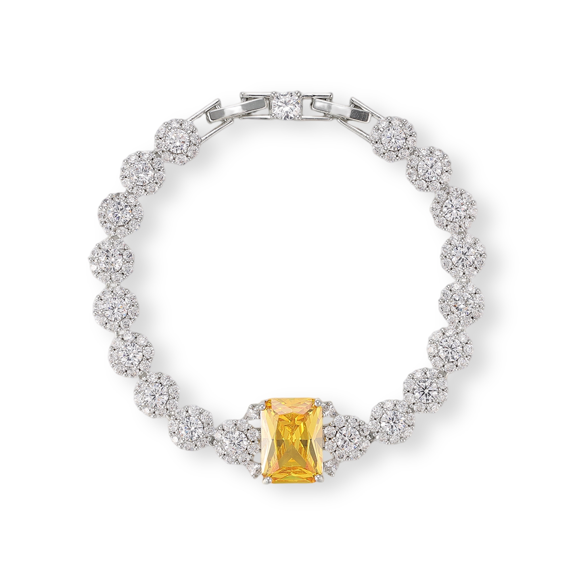 Karen Rectangular Floral Bracelet