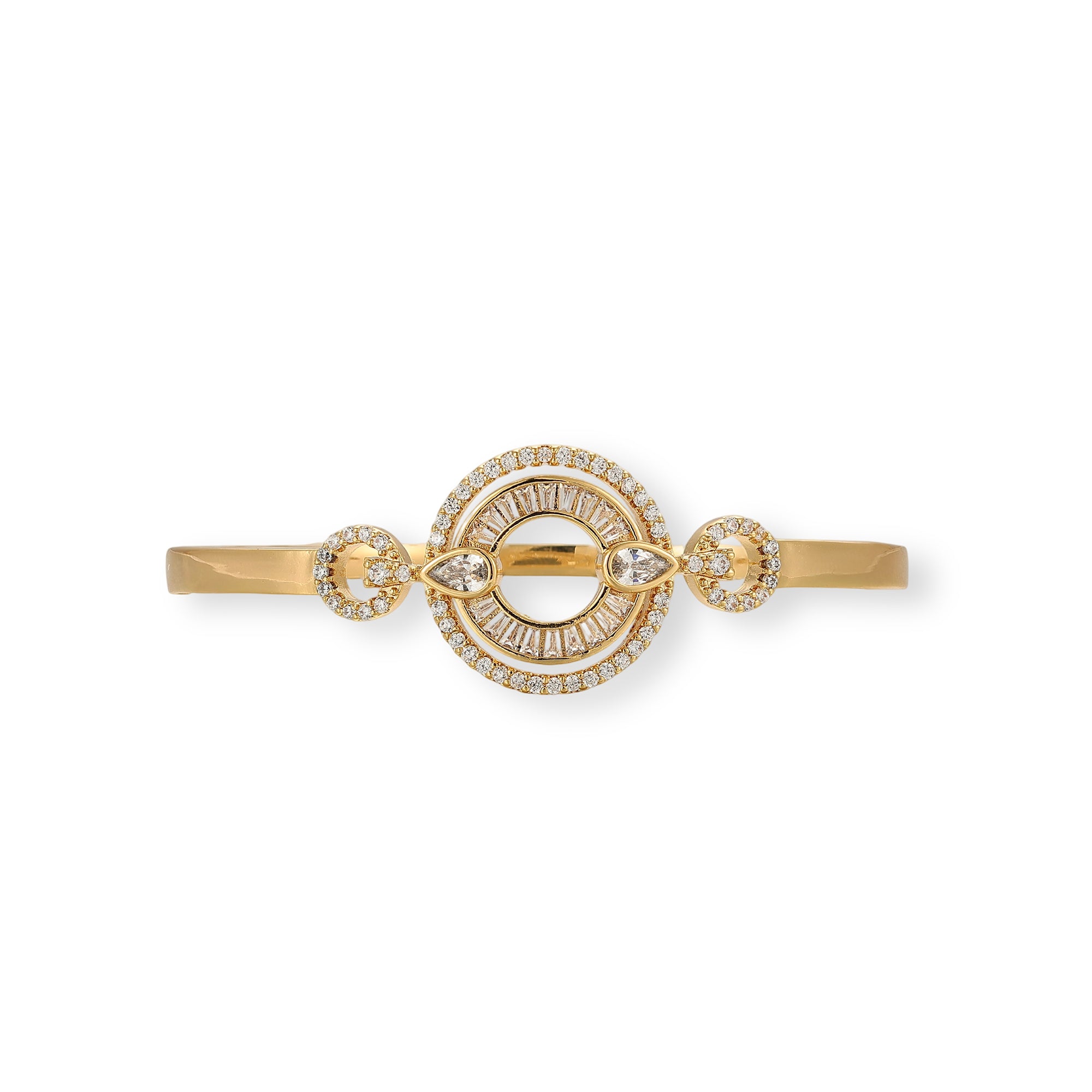 Liberté 16K Gold Openwork Circular Bangle