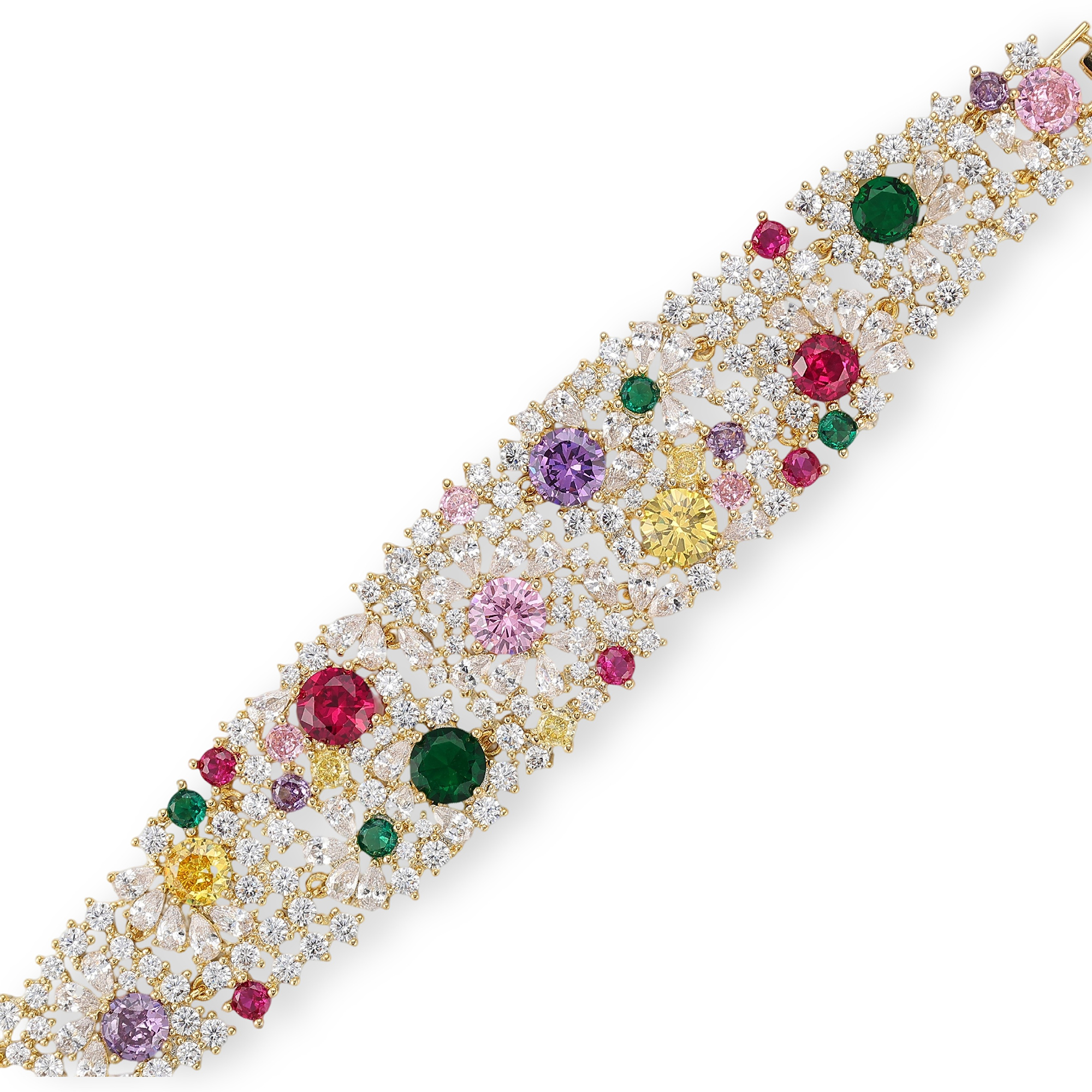 Majesté Multicolor Round Teardrop Bracelet