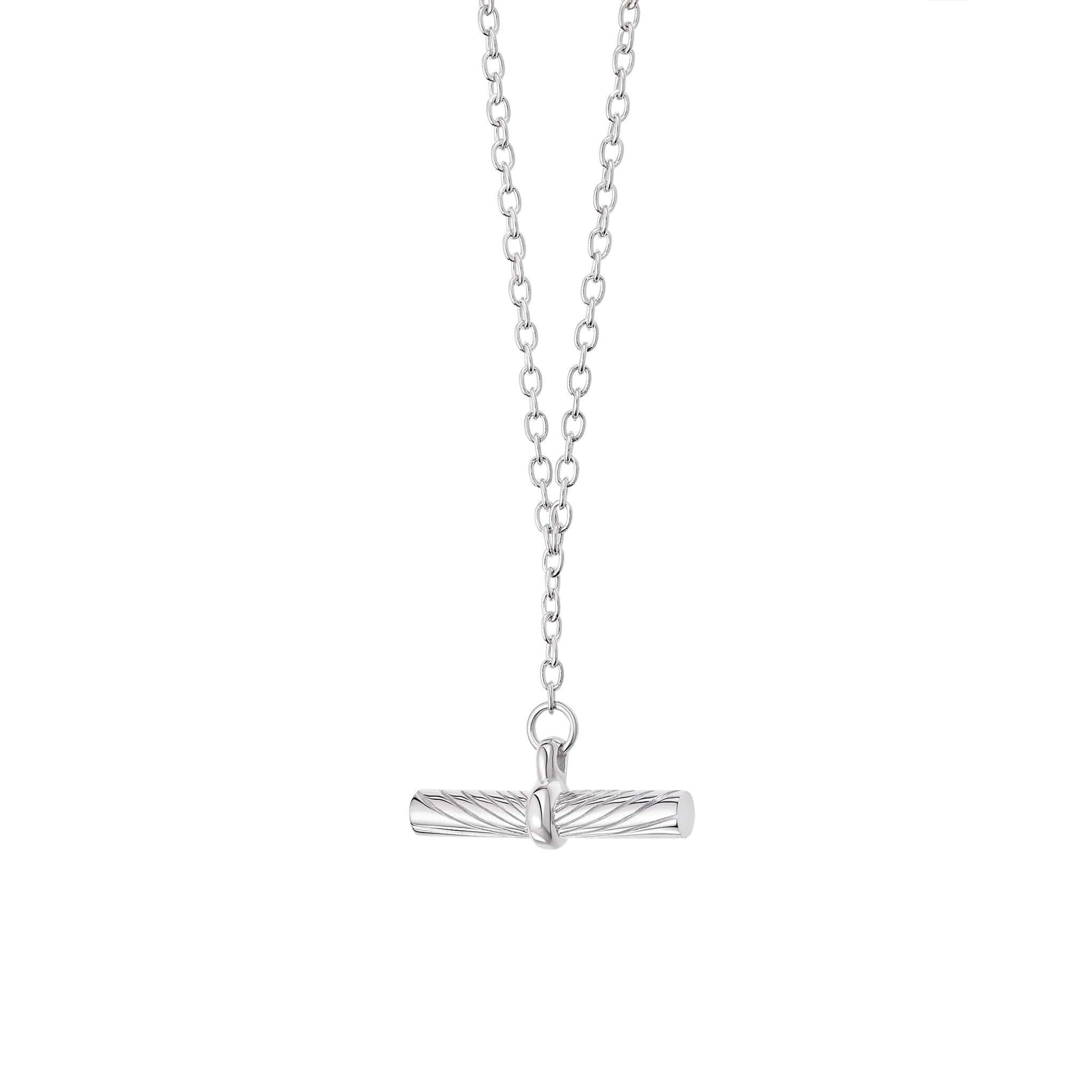 Mariannick 18K Gold T-Bar Necklace